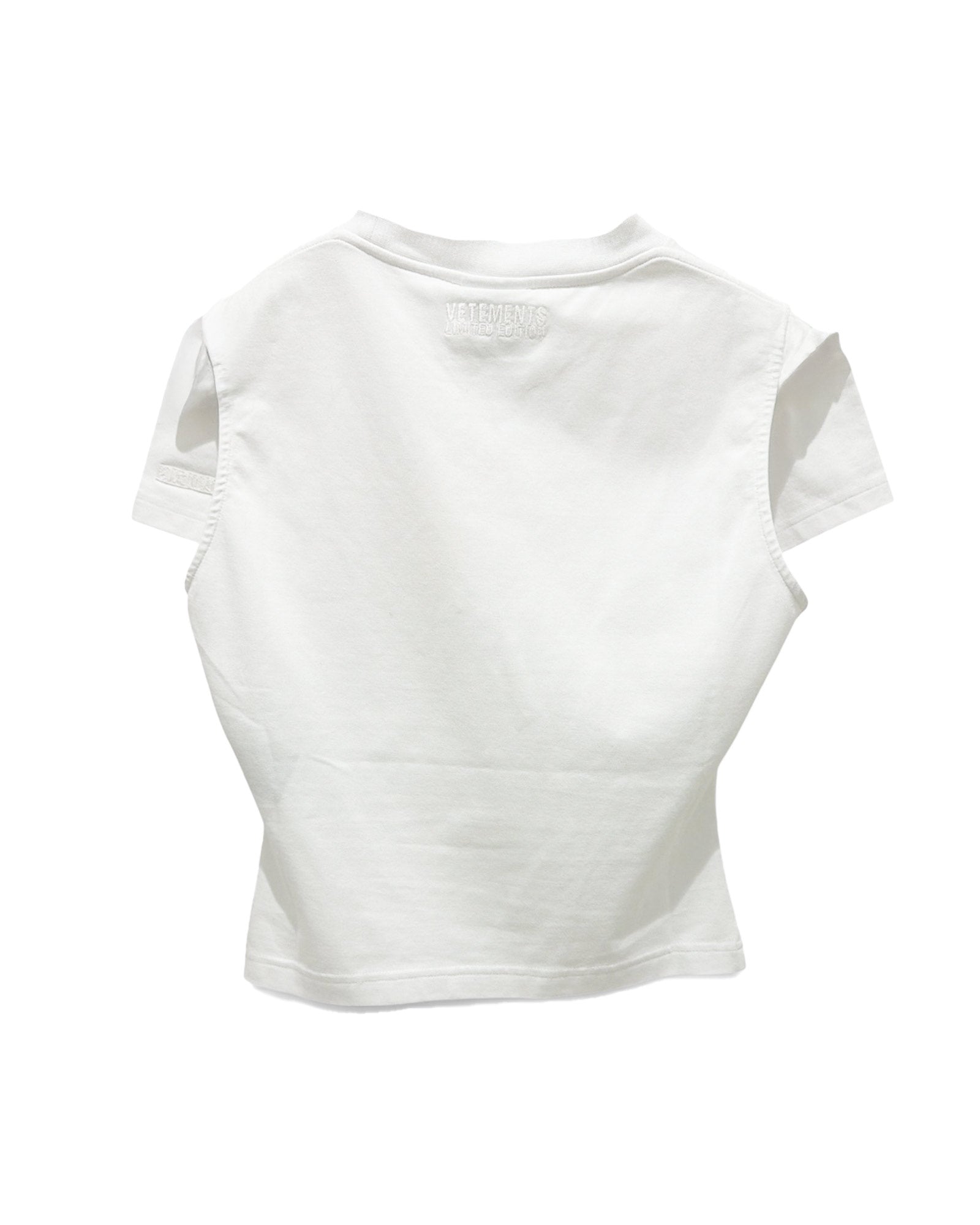 VETEMENTS・ヴェトモン - Tシャツ・カットソー FRONT SLEEVE BABY T-SHIRT / WHITE