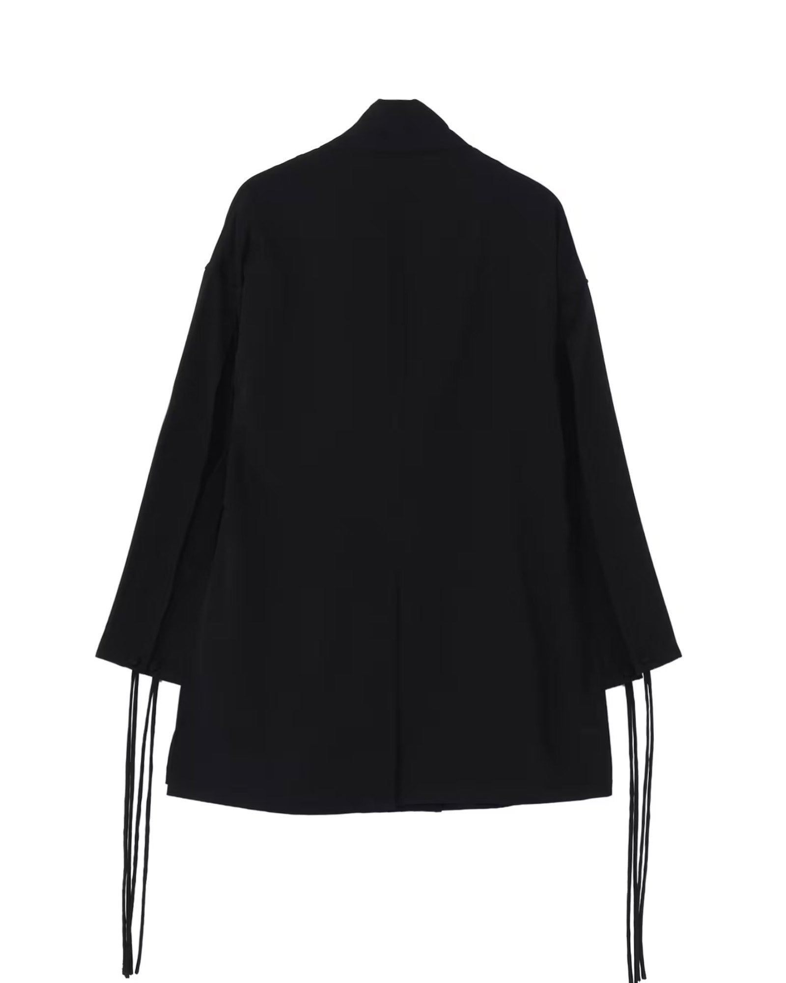 Yohji Yamamoto・Youji Yamamoto -  WOOL GABARDINE CHINA BUTTUN SCARF JACKET