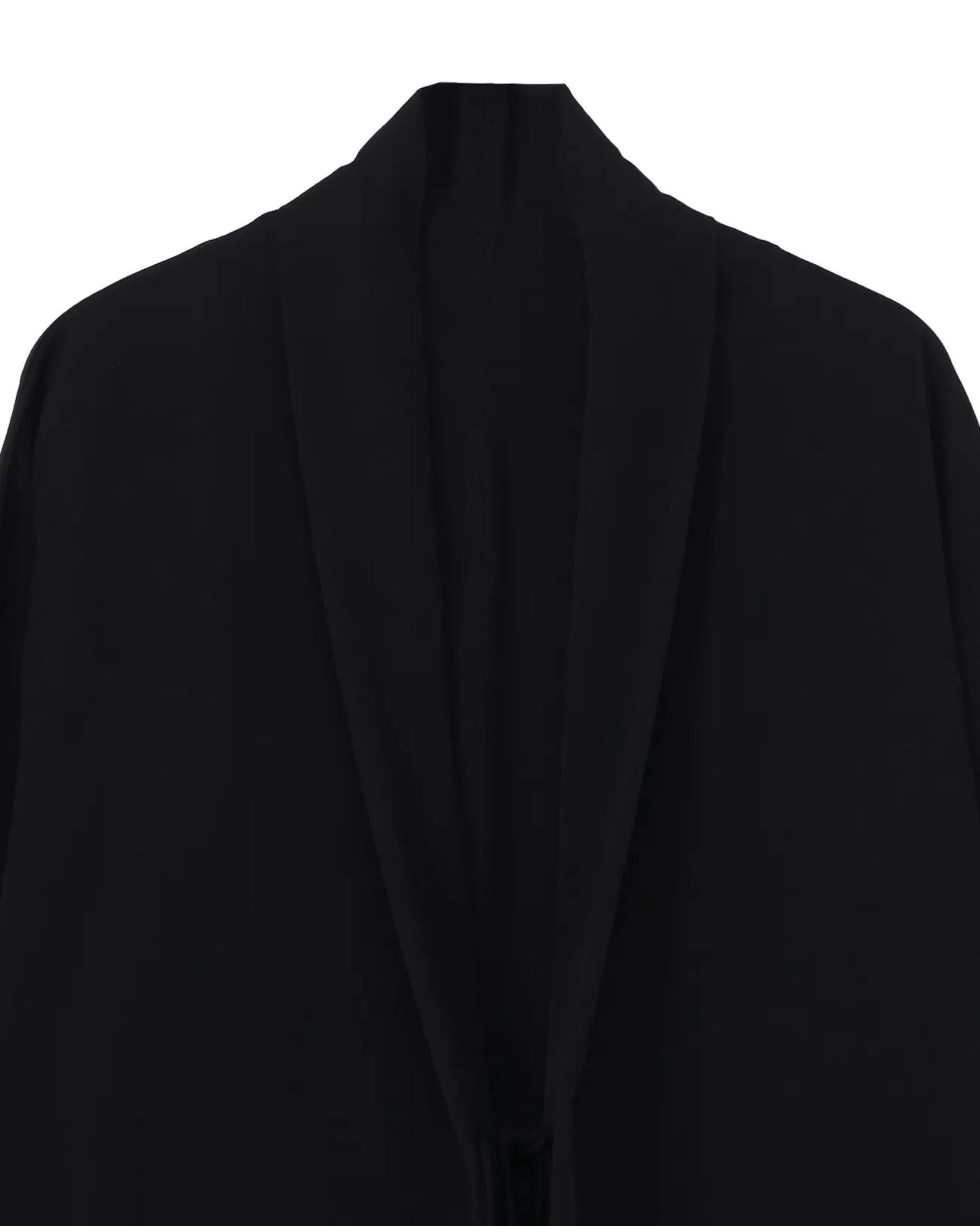 Yohji Yamamoto・Youji Yamamoto -  WOOL GABARDINE CHINA BUTTUN SCARF JACKET