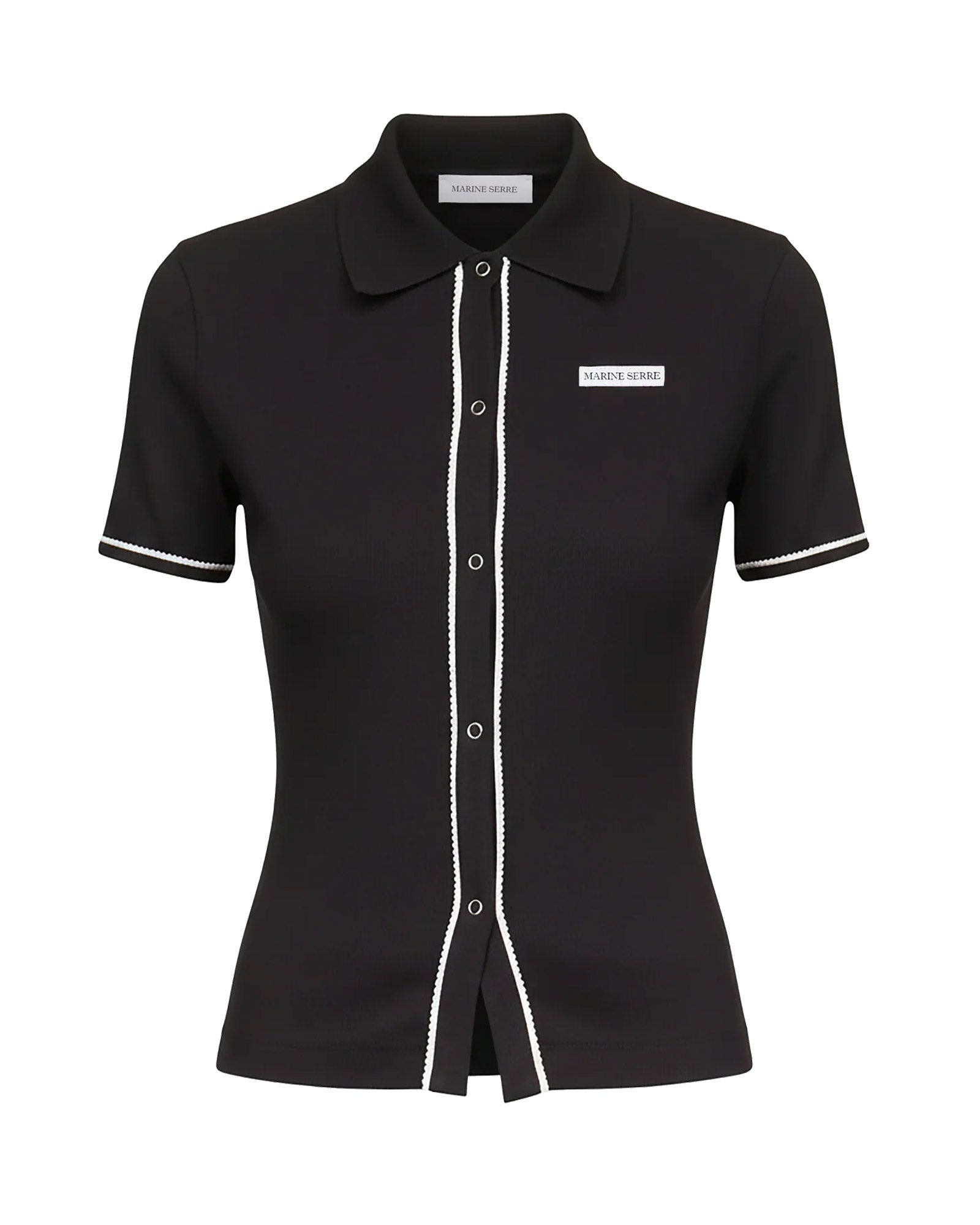 CUTE 70'S SS POLO T-SHIRT / BLACK