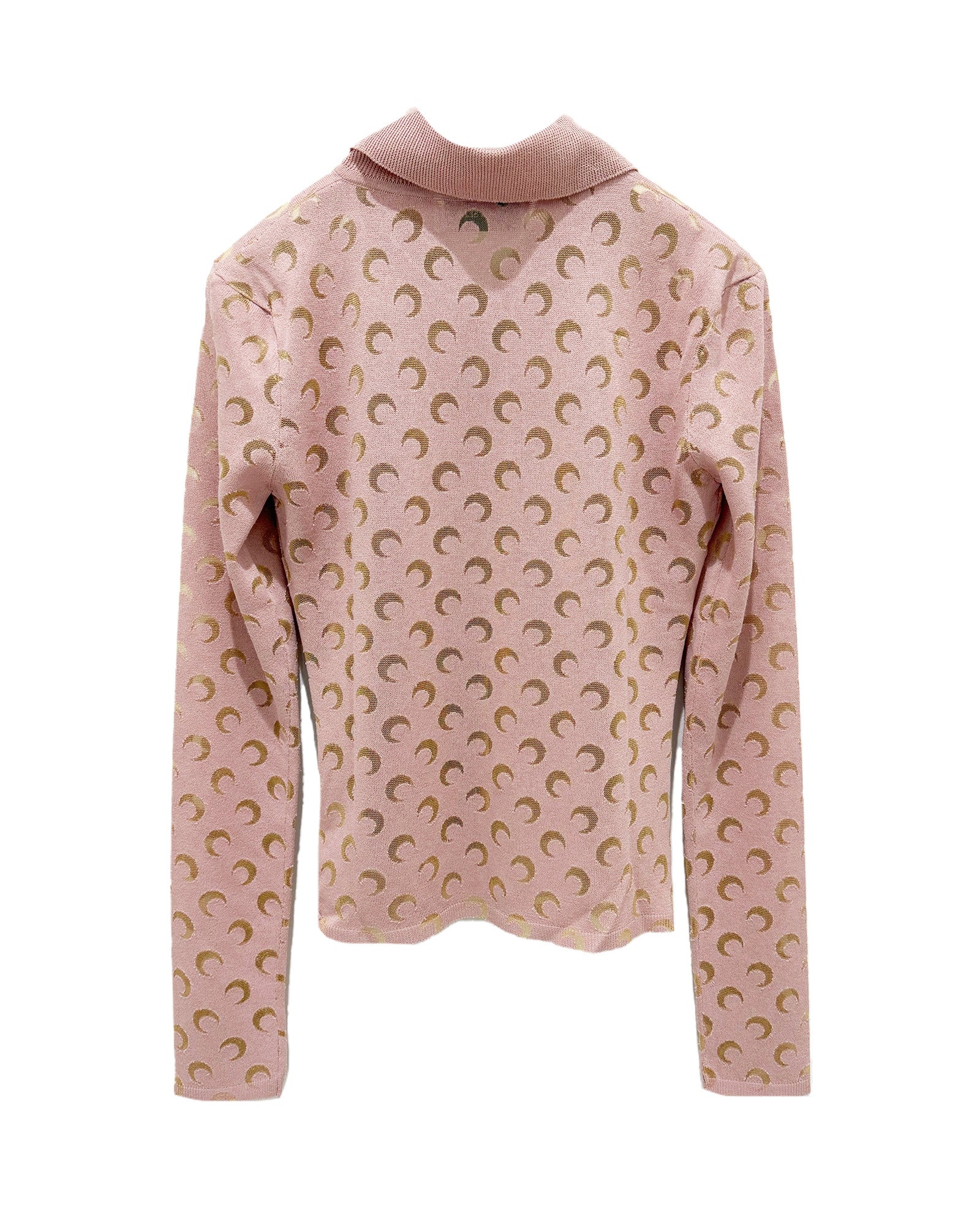 Marine Serre (マリーン・セル) MOON DEVORE LS SHIRT / LIGHT PINK
