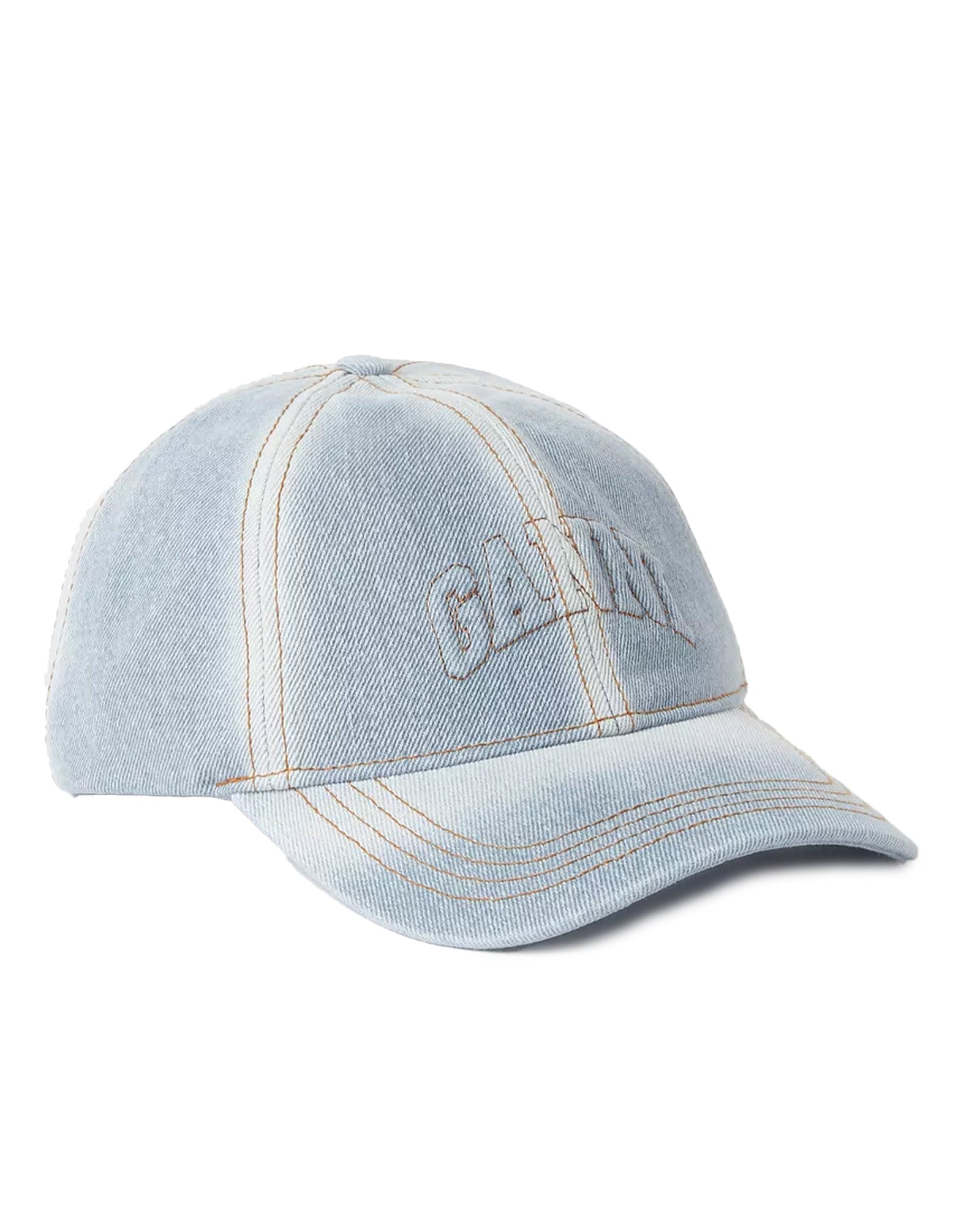 GANNI・ガニー - キャップ WASHED DENIM CAP / DENIM