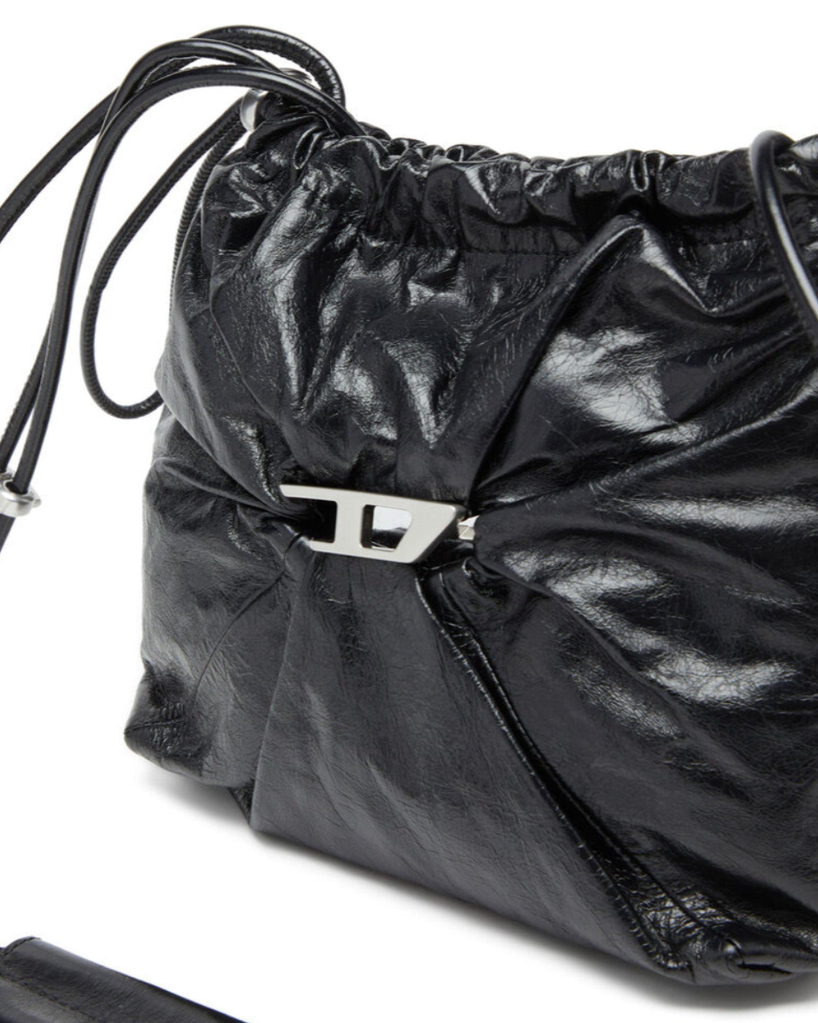 DIESEL・ディーゼル - ハンドバッグ SCRUNCH-D BUCKET / BLACK