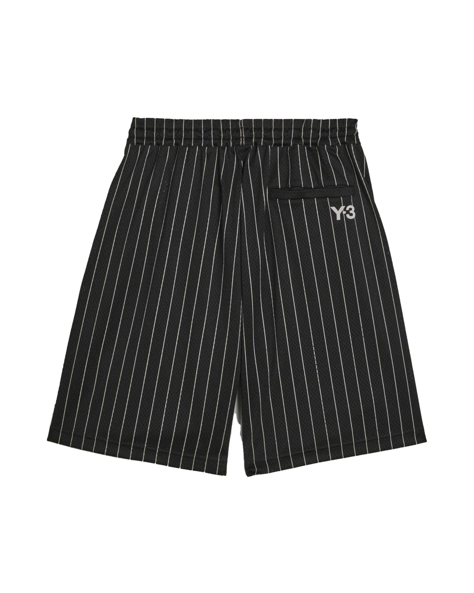 Y-3 (ワイスリー) Y-3 MESH PINSTRIPE SHORTS / BLACK | Detail
