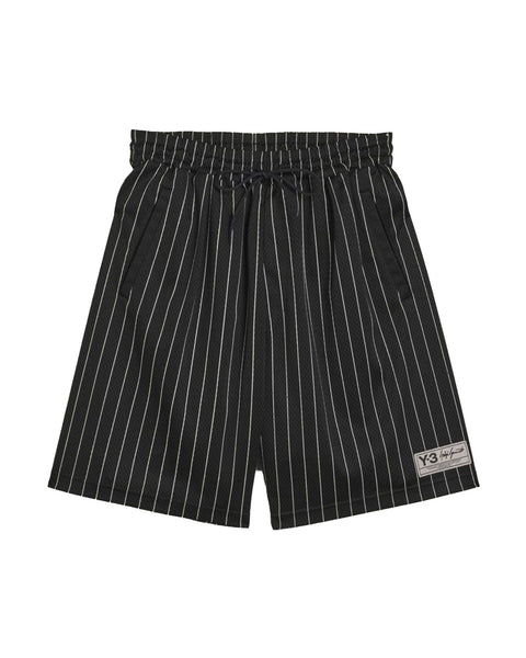 Y-3 (ワイスリー) Y-3 MESH PINSTRIPE SHORTS / BLACK | Detail