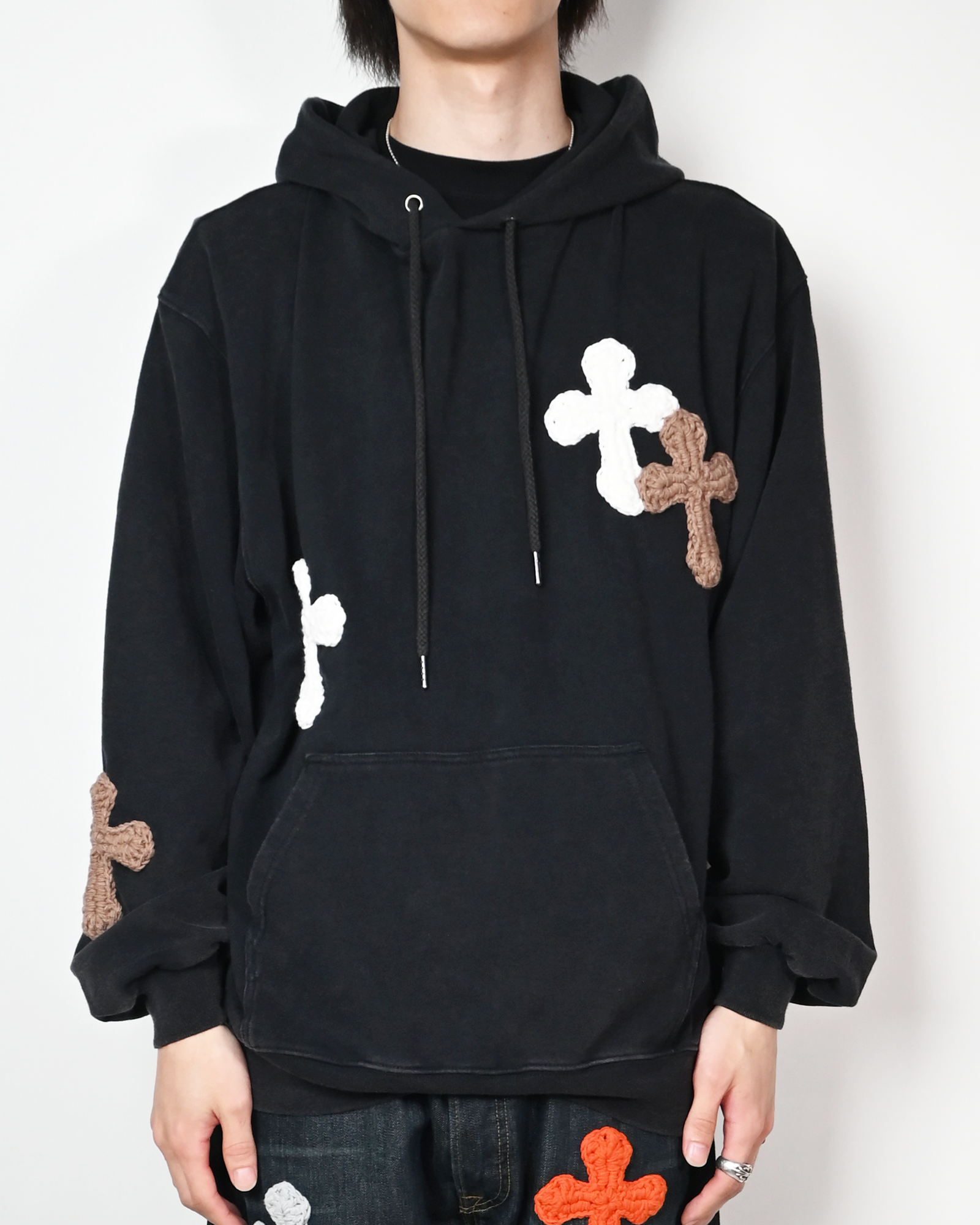 Y.A.R.N. HOODIE-1 (XL) / BLACK