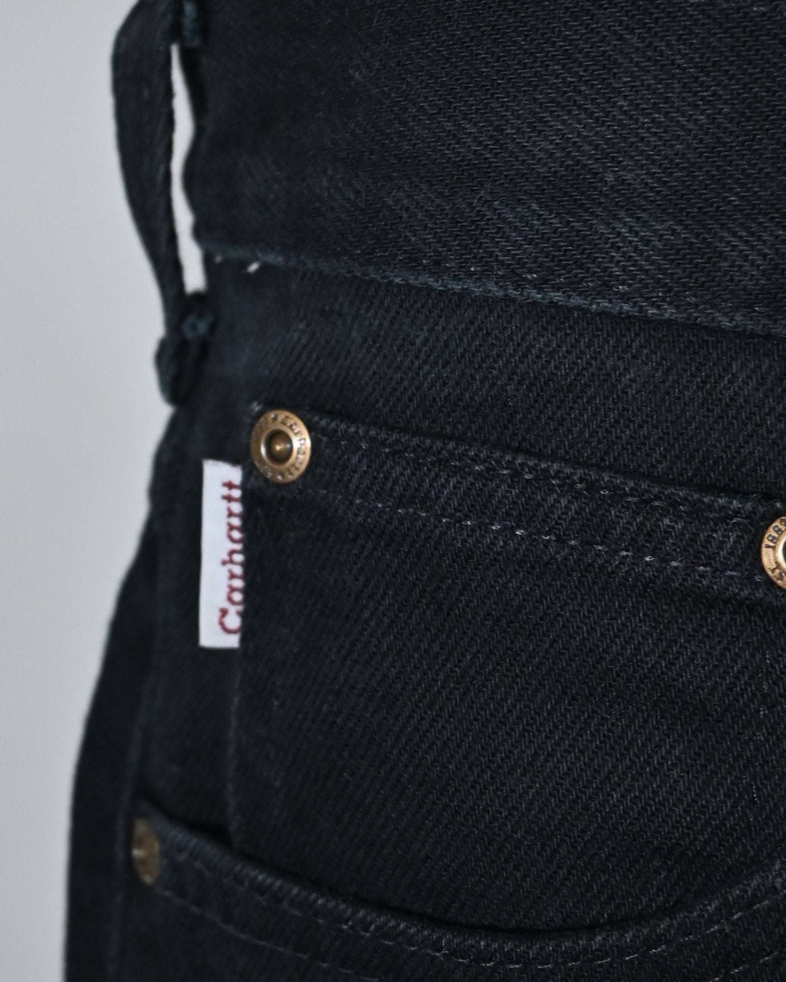 Y.A.R.N.・ヤーン - デニムパンツ Y.A.R.N. CARHARTT REMAKED PANTS-1 / BLACK