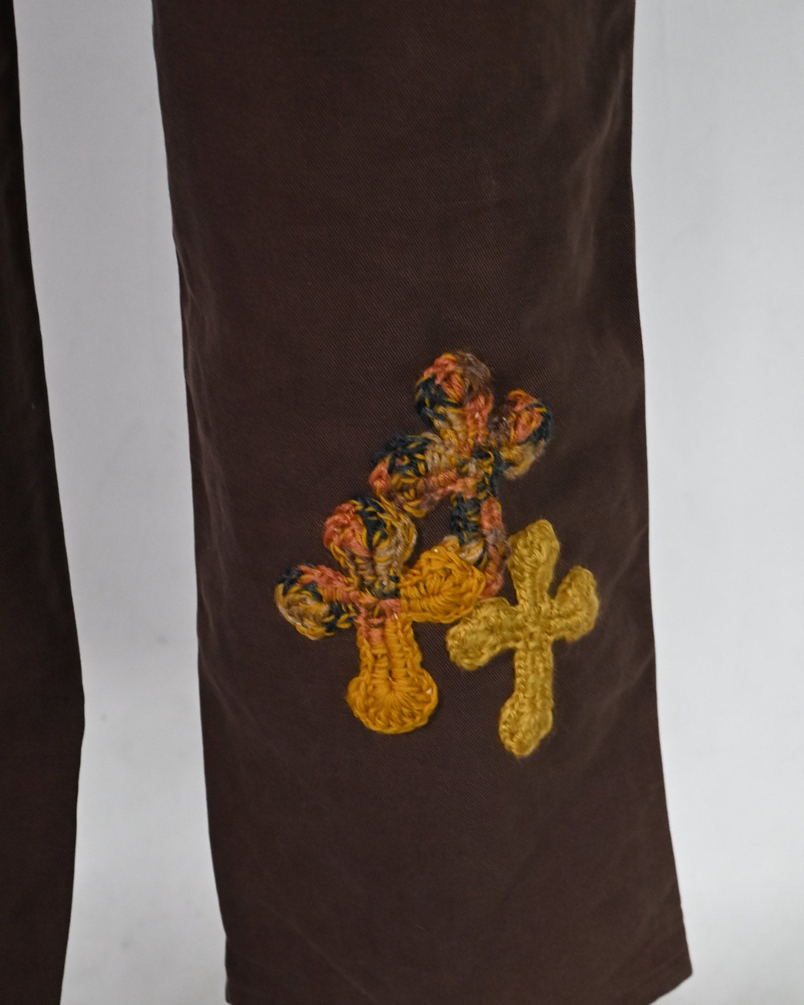 Y.A.R.N.・ヤーン - デニムパンツ Y.A.R.N. CARHARTT REMAKED PANTS-11 / BROWN