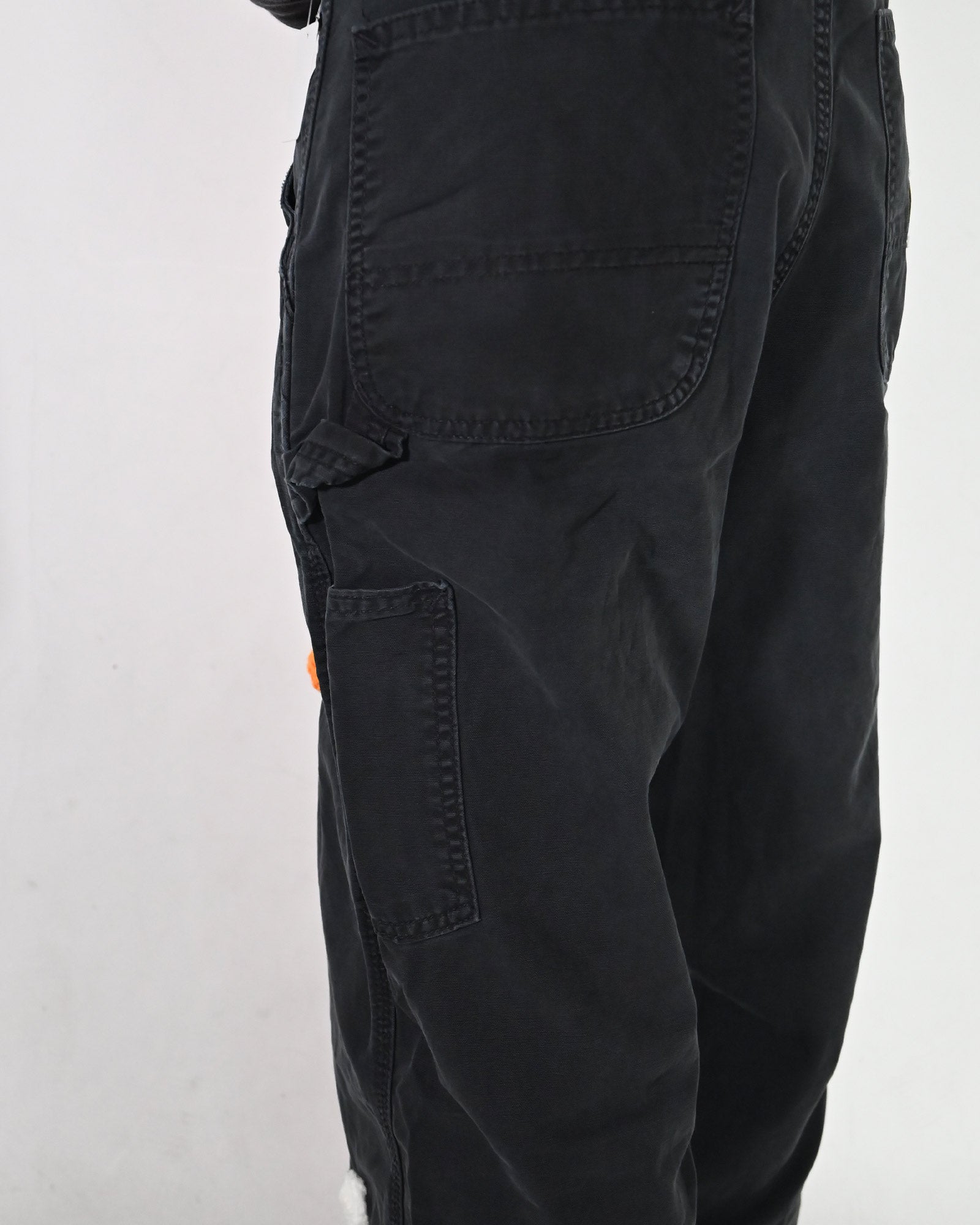 Y.A.R.N.・ヤーン - デニムパンツ Y.A.R.N. CARHARTT REMAKED PANTS-3 / BLACK