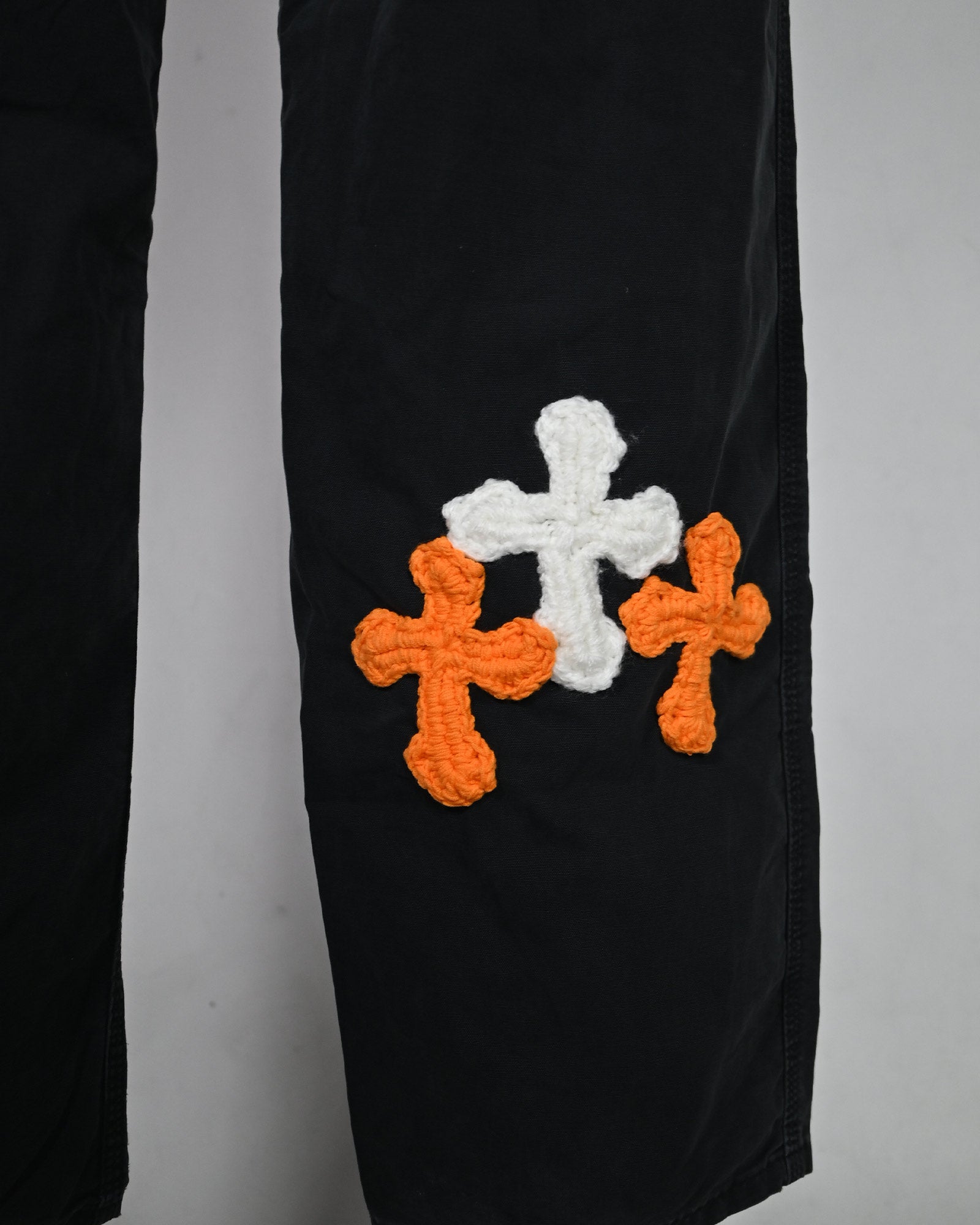 Y.A.R.N.・ヤーン - デニムパンツ Y.A.R.N. CARHARTT REMAKED PANTS-3 / BLACK
