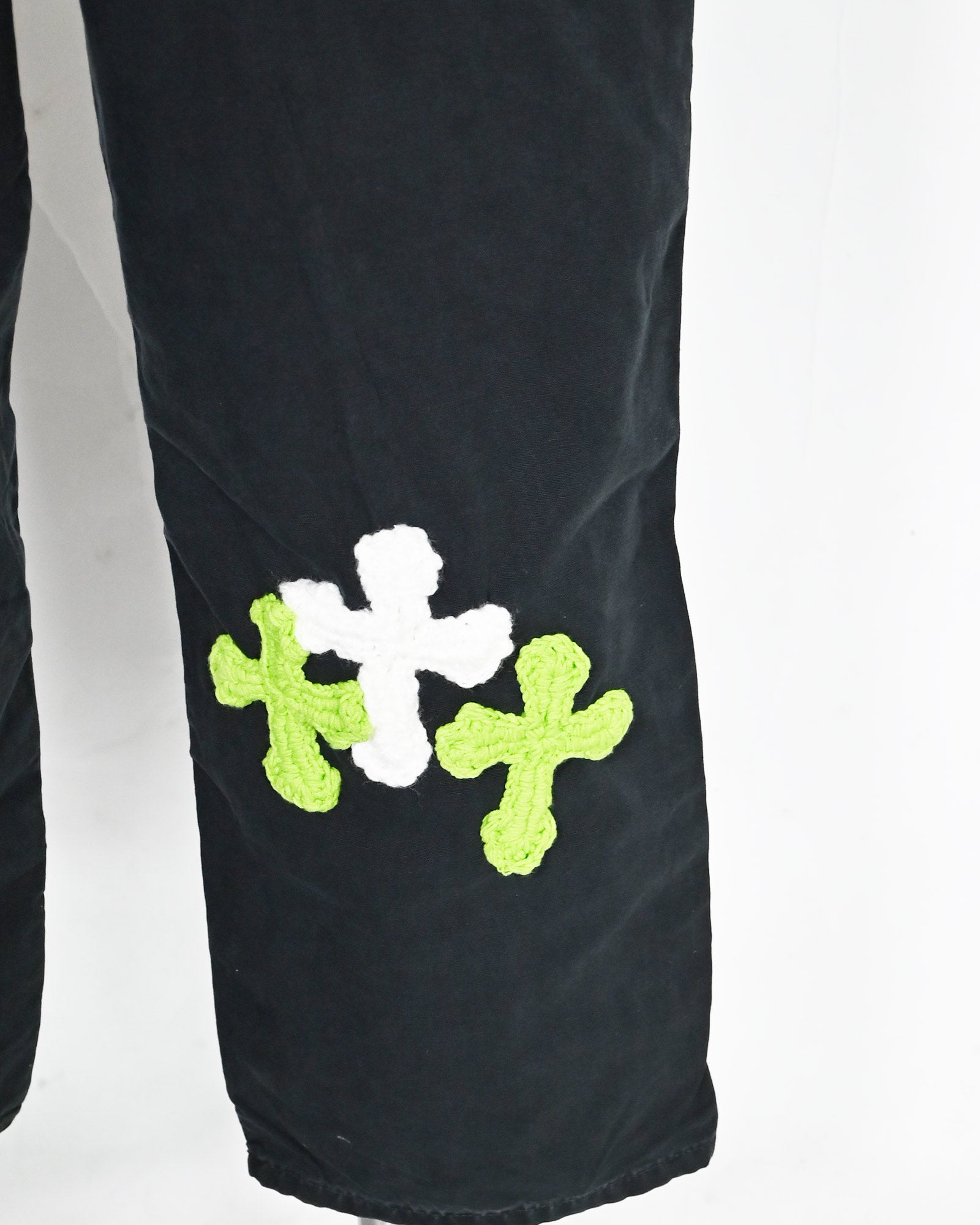Y.A.R.N.・ヤーン - デニムパンツ Y.A.R.N. CARHARTT REMAKED PANTS-5 / BLACK