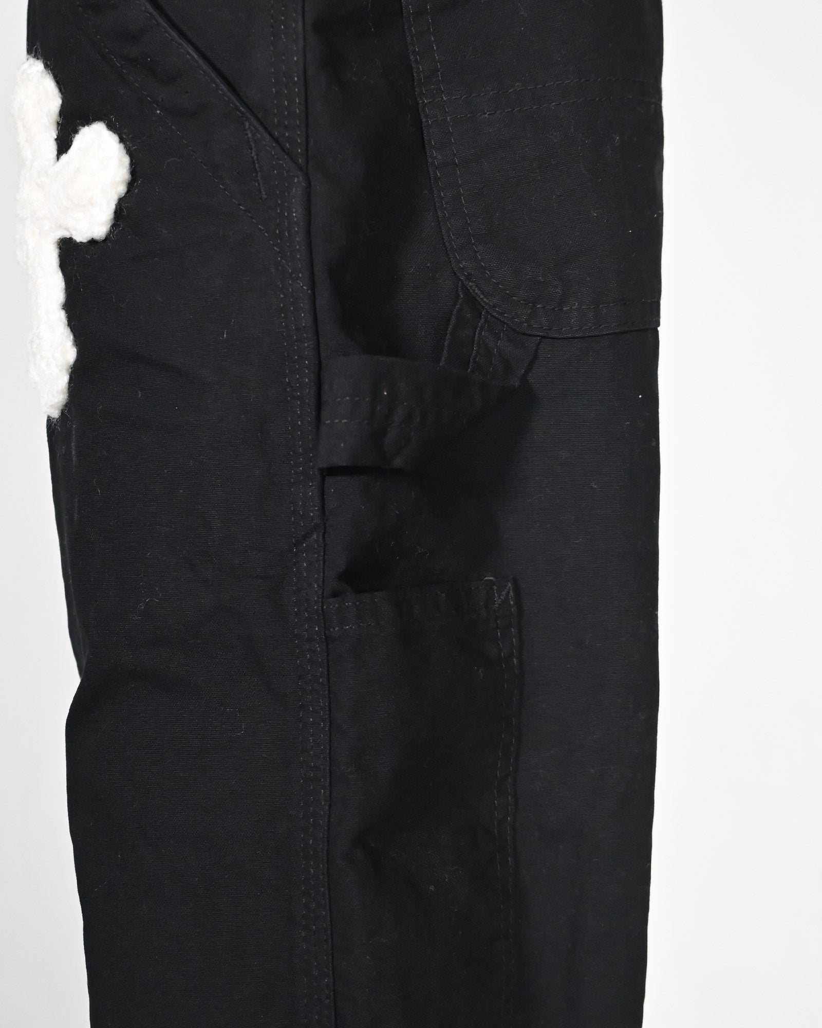 Y.A.R.N.・ヤーン - デニムパンツ Y.A.R.N. CARHARTT REMAKED PANTS-7 / BLACK