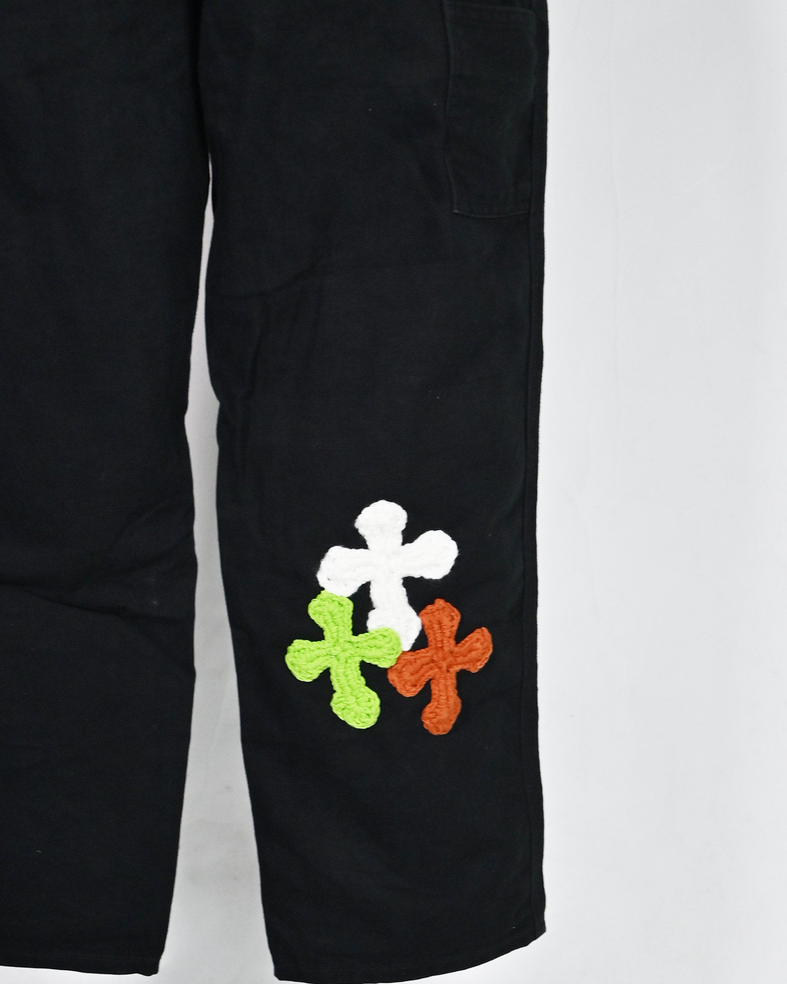 Y.A.R.N.・ヤーン - デニムパンツ Y.A.R.N. CARHARTT REMAKED PANTS-8 / BLACK