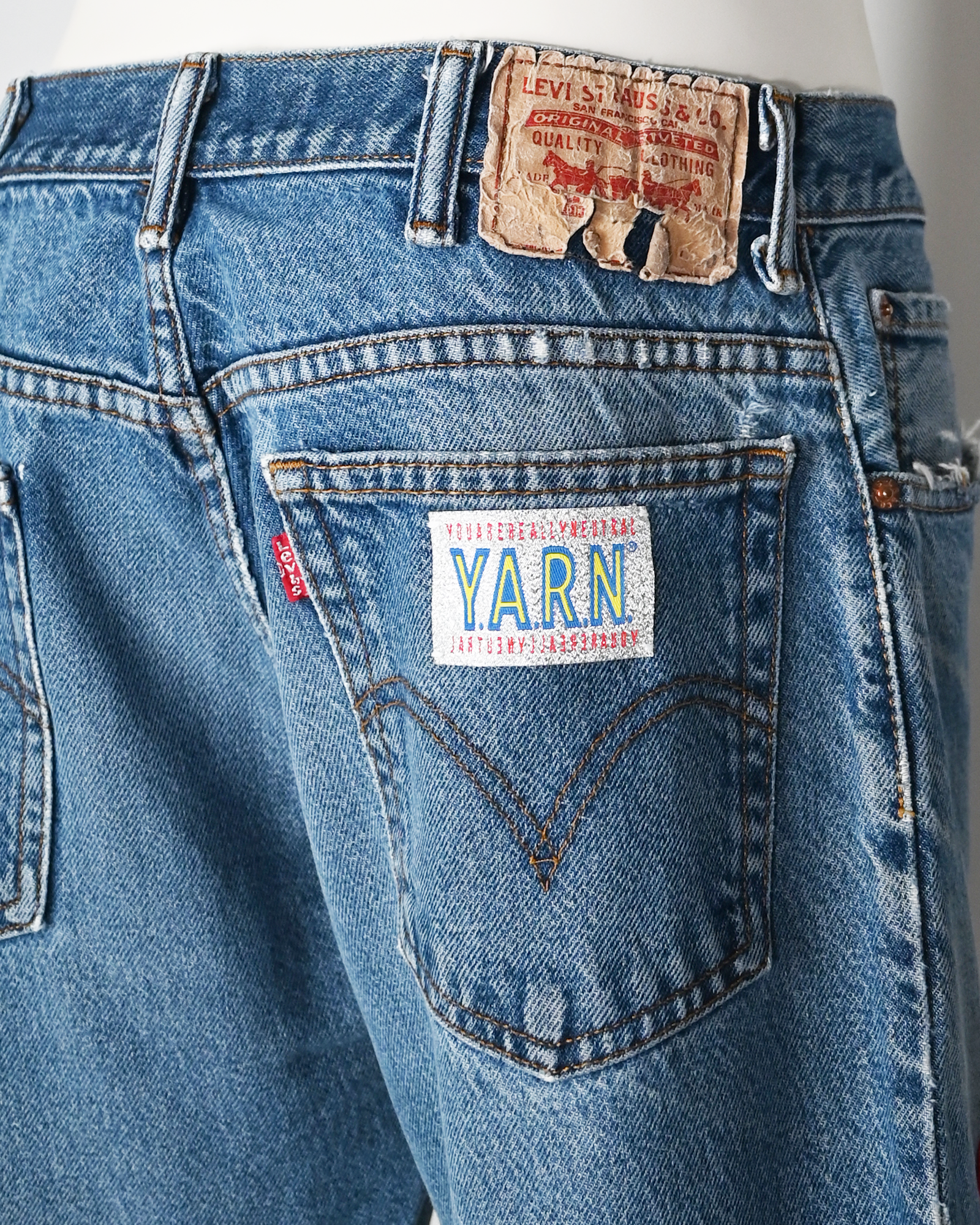 Y.A.R.N.・ヤーン - デニムパンツ Y.A.R.N. BOOT CUT DENIM AW-3 (W31) / MULTI