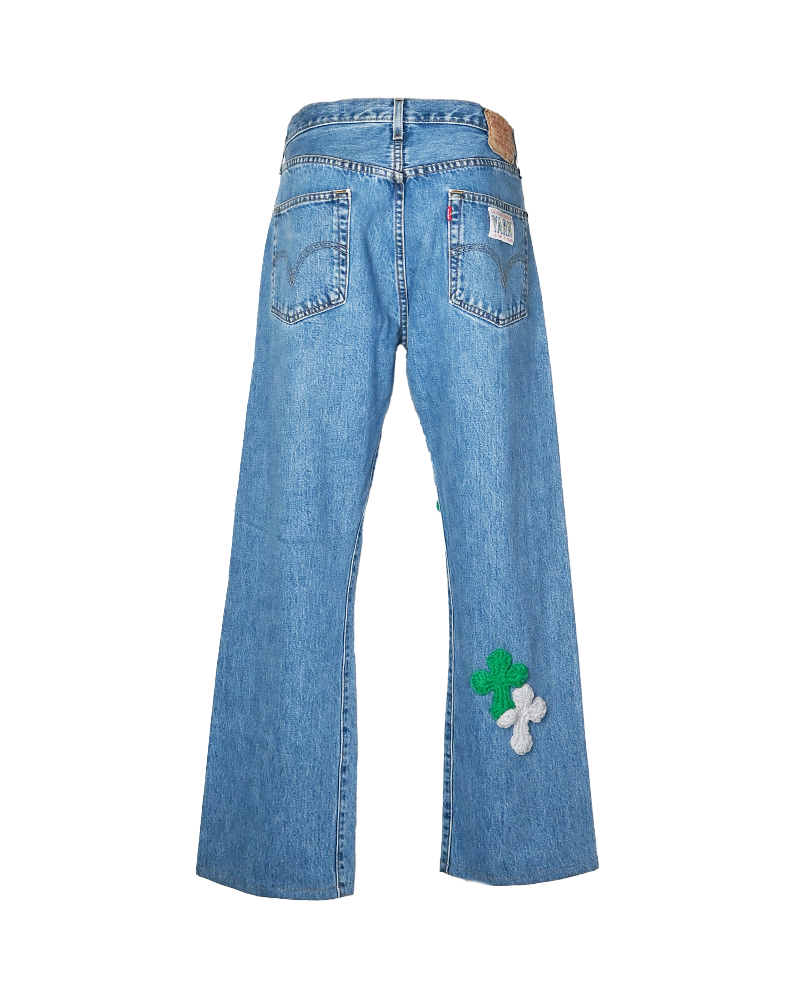 Y.A.R.N.・ヤーン - デニムパンツ Y.A.R.N. STRAIGHT DENIM AW-5 (W35) / MULTI
