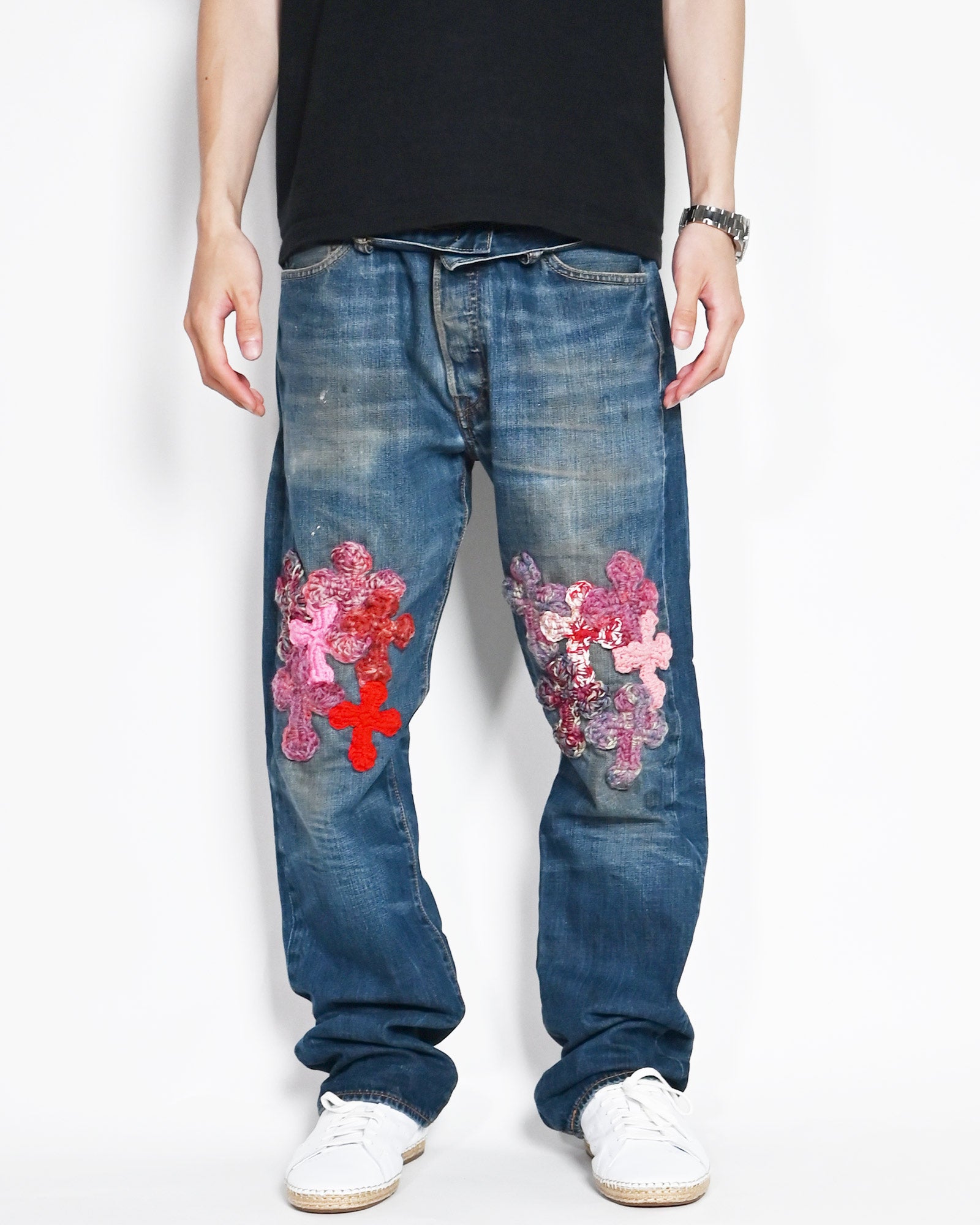 Y.A.R.N.・ヤーン - デニムパンツ Y.A.R.N. DENIM AW01 / MULTI