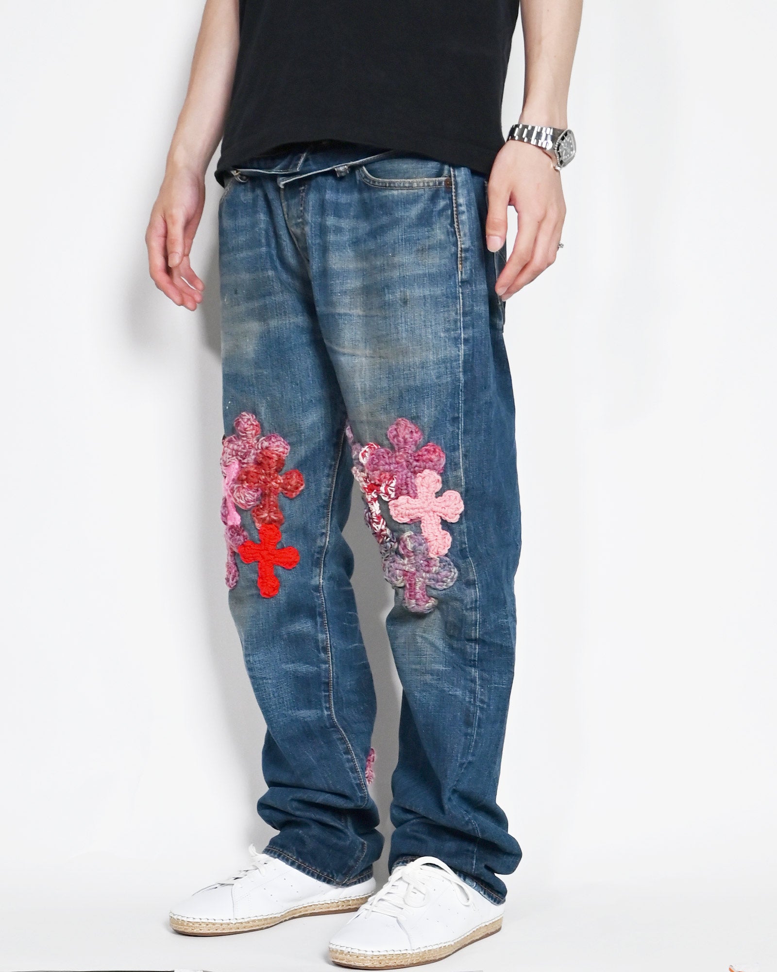 Y.A.R.N.・ヤーン - デニムパンツ Y.A.R.N. DENIM AW01 / MULTI