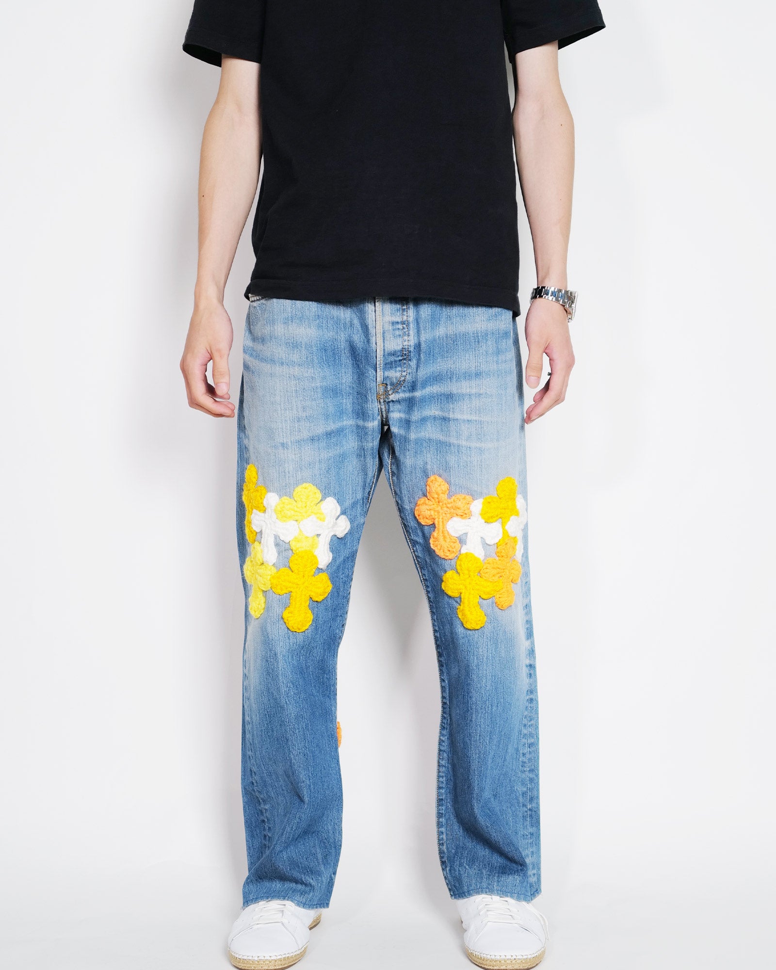 Y.A.R.N.・ヤーン - デニムパンツ Y.A.R.N. DENIM AW03 / MULTI