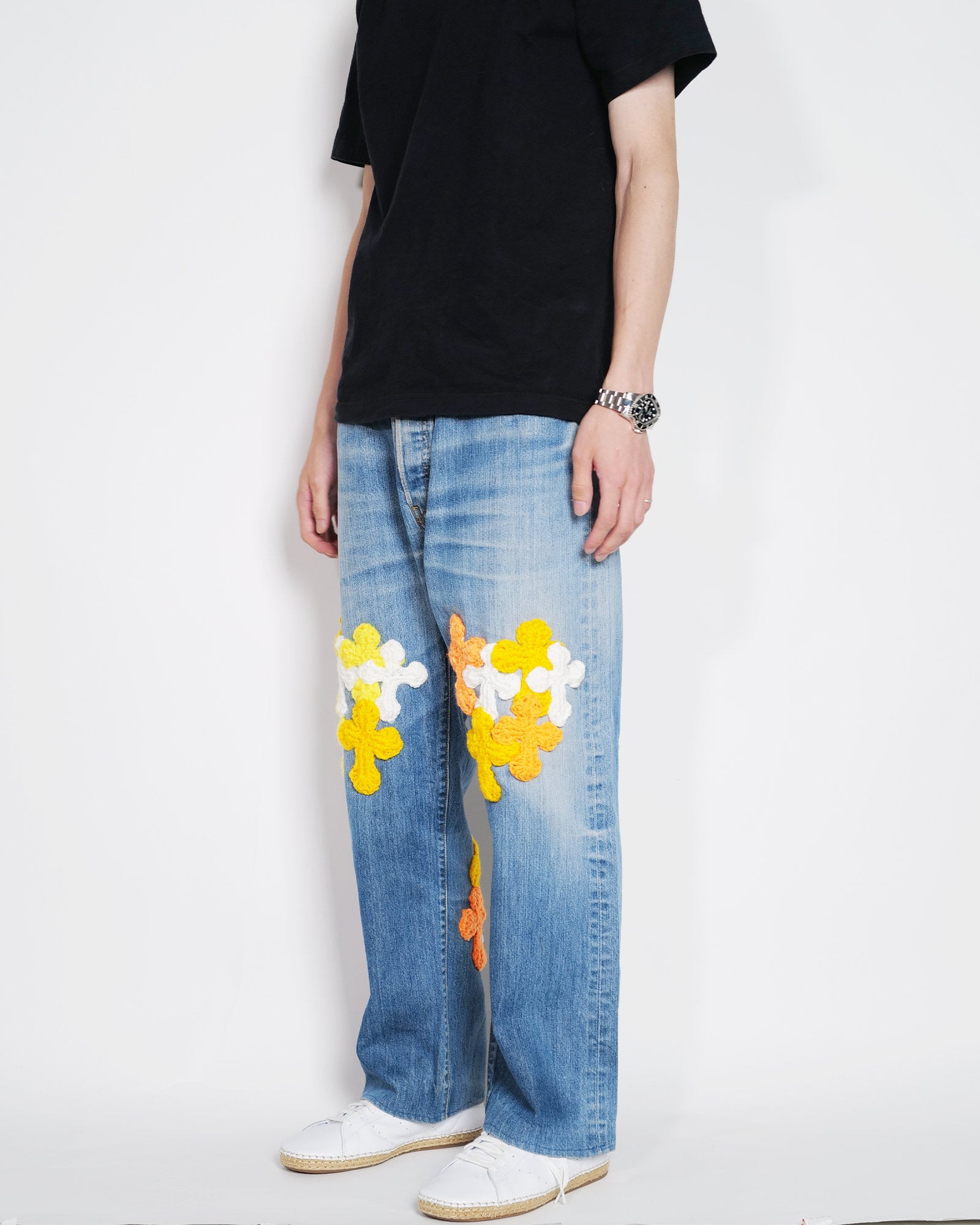 Y.A.R.N.・ヤーン - デニムパンツ Y.A.R.N. DENIM AW03 / MULTI
