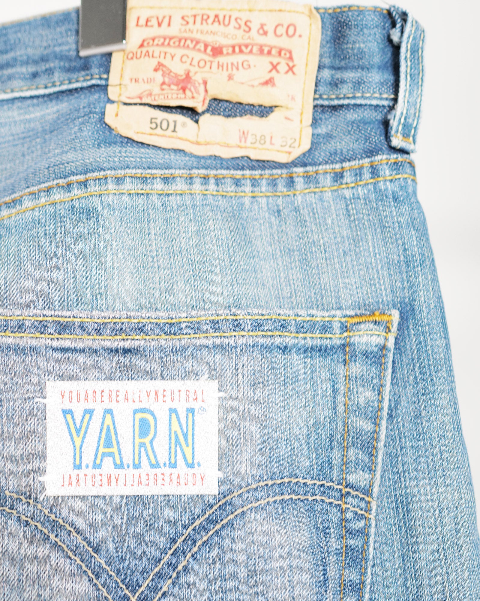 Y.A.R.N.・ヤーン - デニムパンツ Y.A.R.N. DENIM AW04 / MULTI