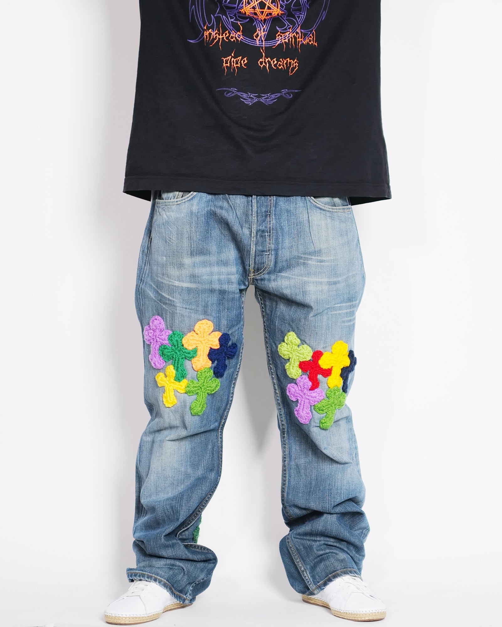 Y.A.R.N.・ヤーン - デニムパンツ Y.A.R.N. DENIM AW04 / MULTI