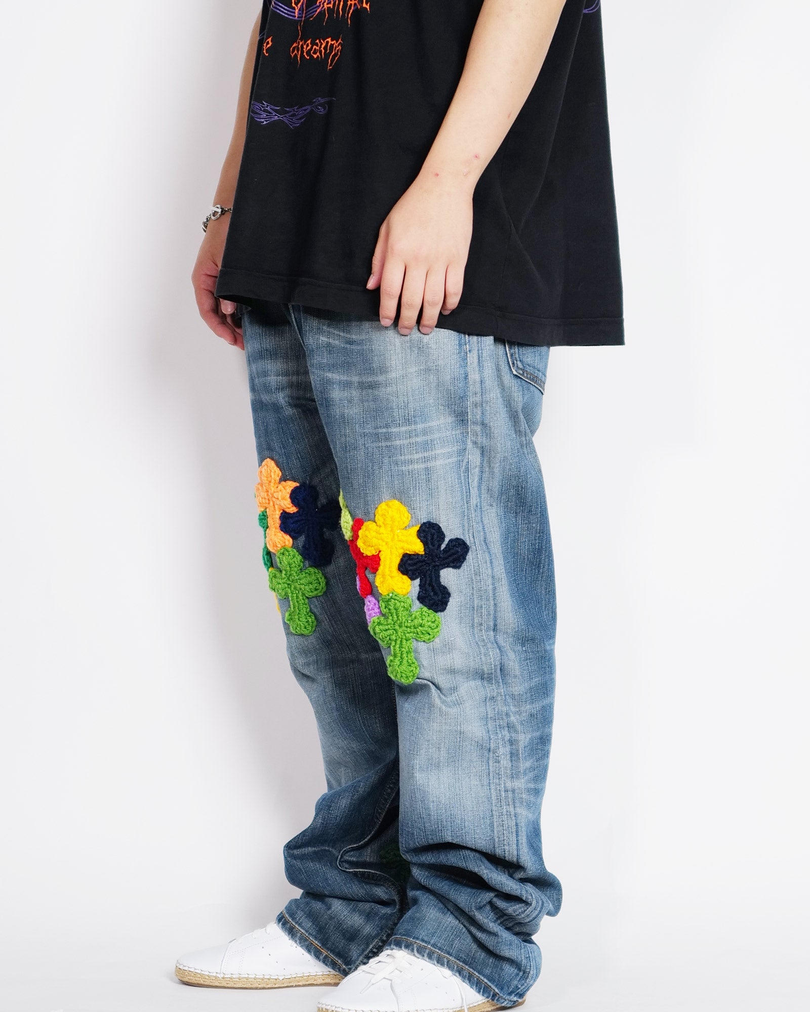 Y.A.R.N.・ヤーン - デニムパンツ Y.A.R.N. DENIM AW04 / MULTI