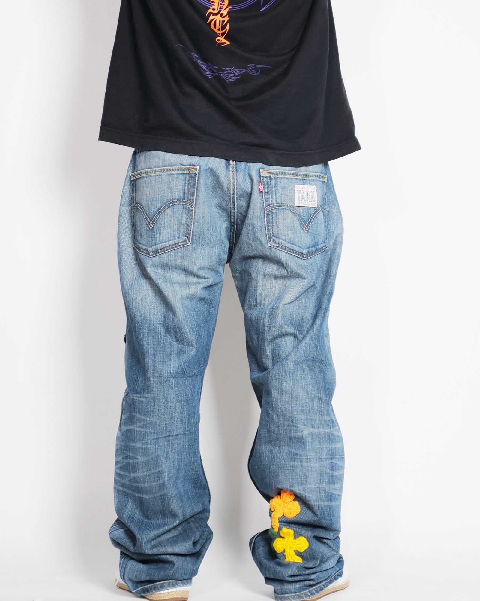Y.A.R.N.・ヤーン - デニムパンツ Y.A.R.N. DENIM AW04 / MULTI