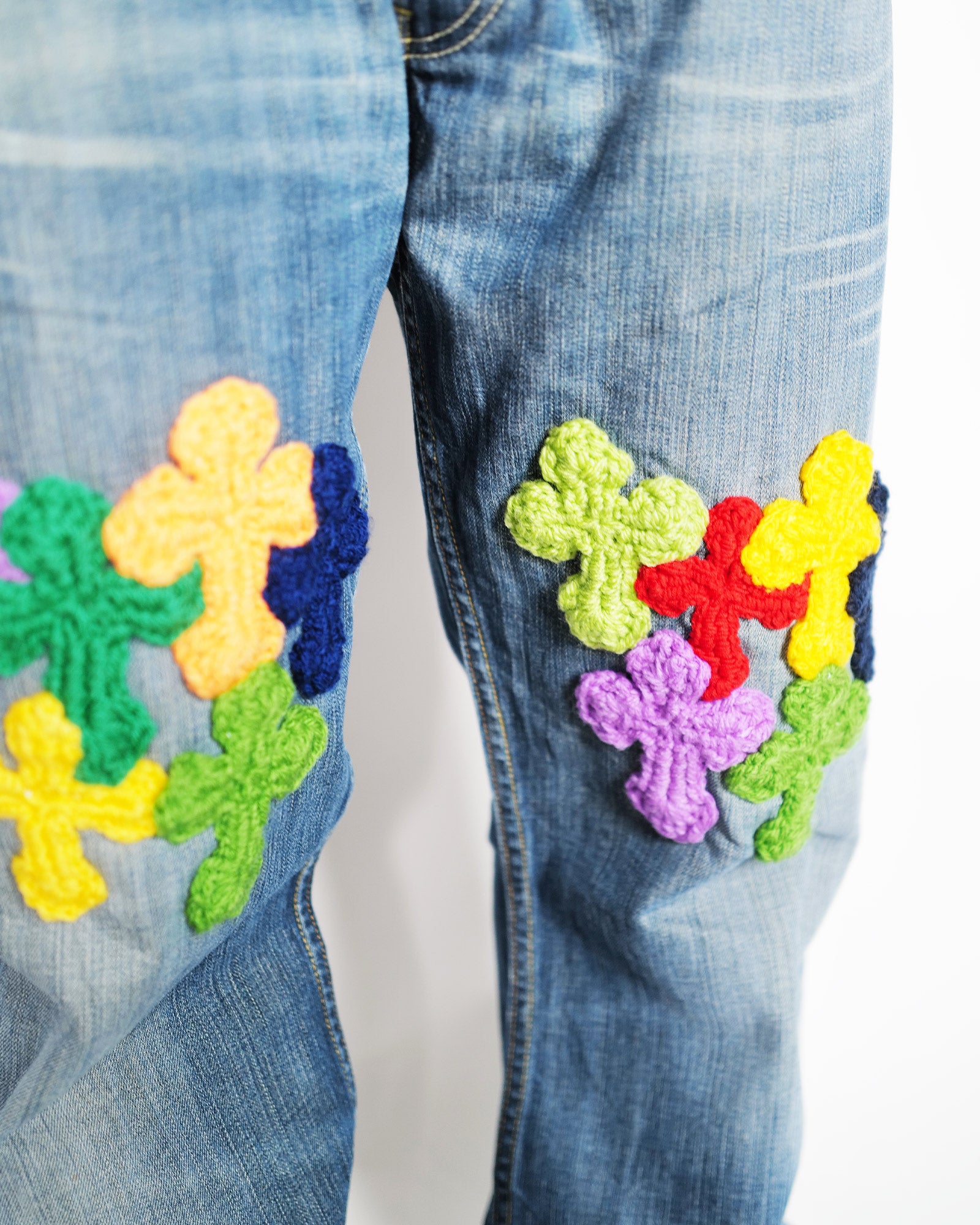 Y.A.R.N.・ヤーン - デニムパンツ Y.A.R.N. DENIM AW04 / MULTI