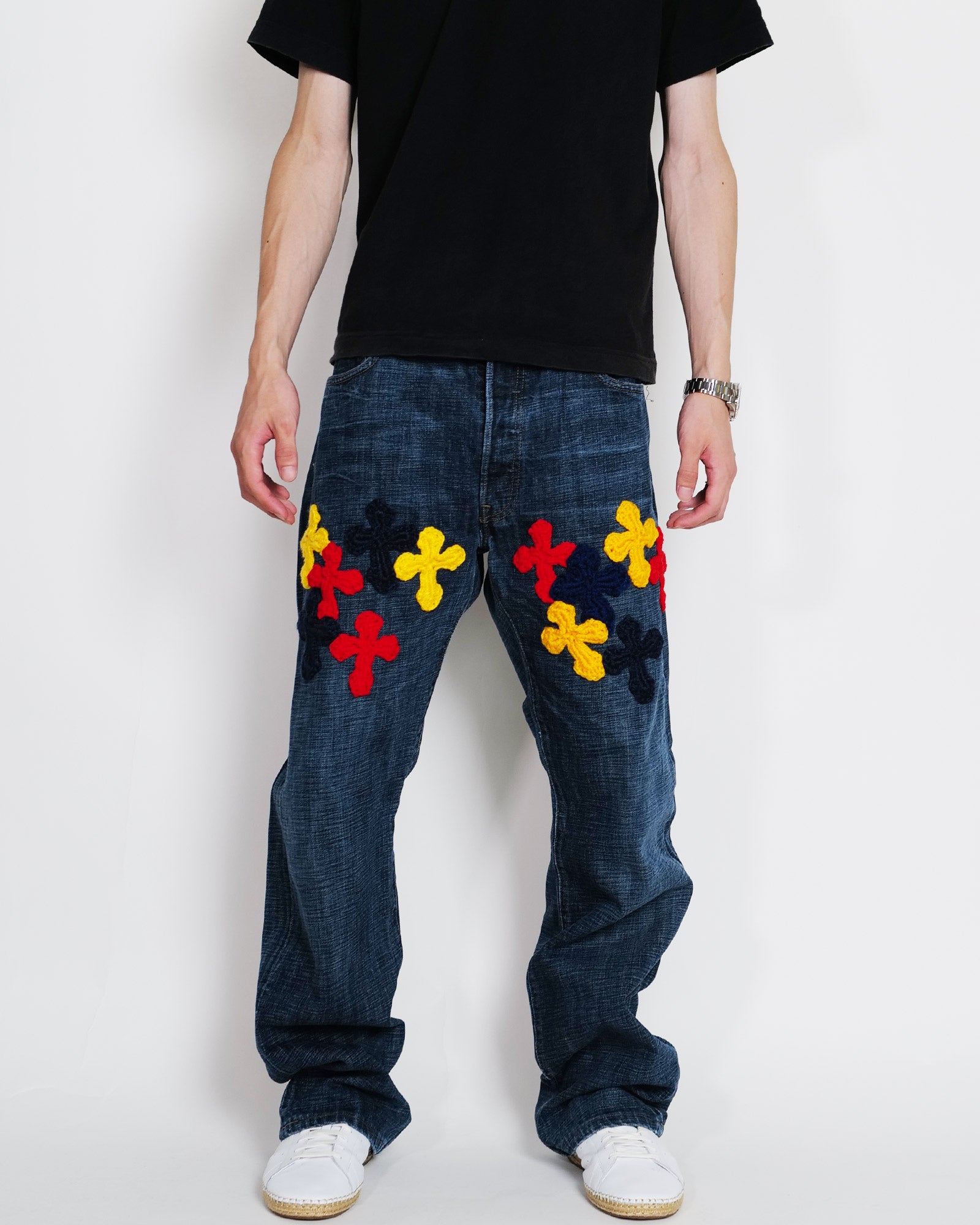 Y.A.R.N.・ヤーン - デニムパンツ Y.A.R.N. DENIM AW06 / MULTI