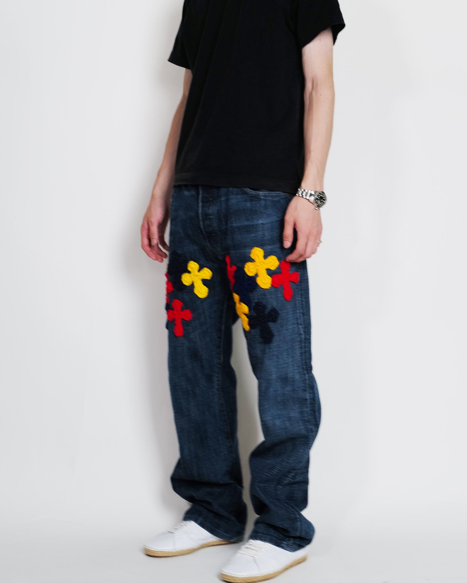 Y.A.R.N.・ヤーン - デニムパンツ Y.A.R.N. DENIM AW06 / MULTI