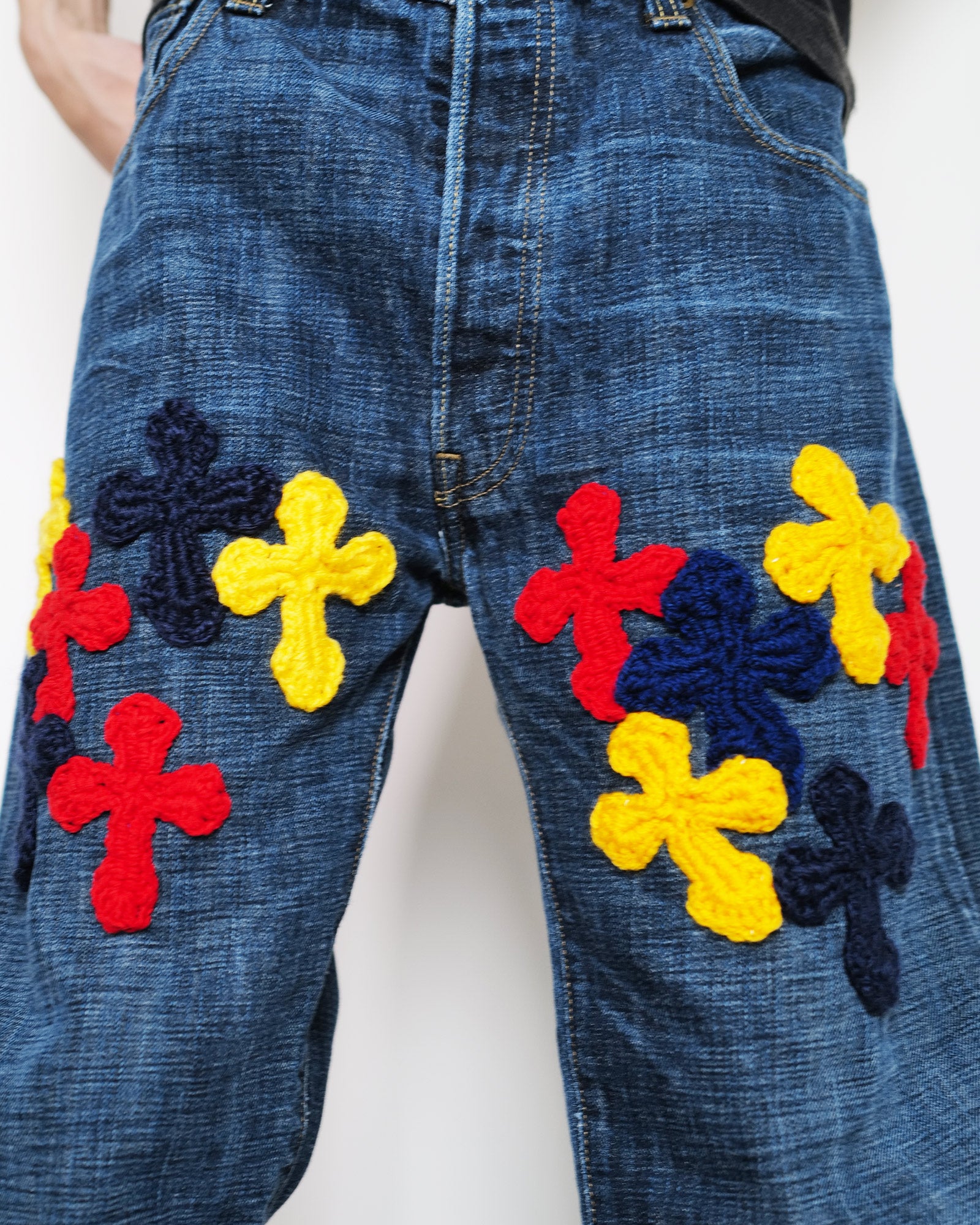 Y.A.R.N.・ヤーン - デニムパンツ Y.A.R.N. DENIM AW06 / MULTI