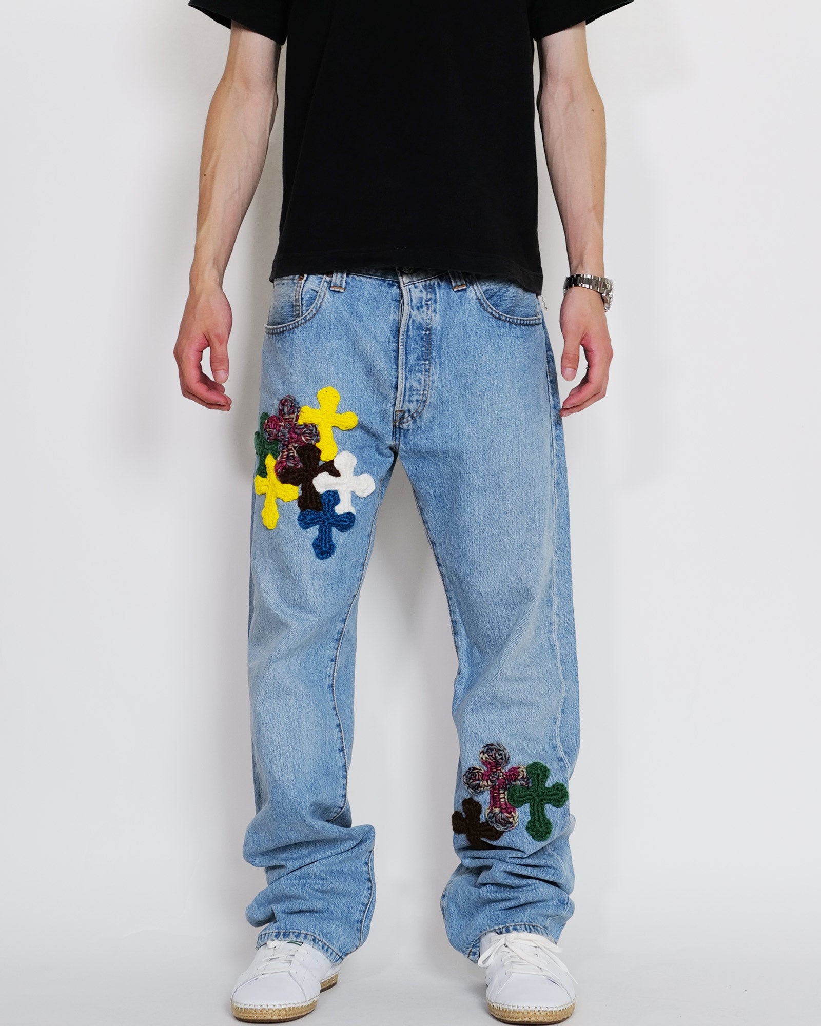 Y.A.R.N.・ヤーン - デニムパンツ Y.A.R.N. DENIM AW08 / MULTI