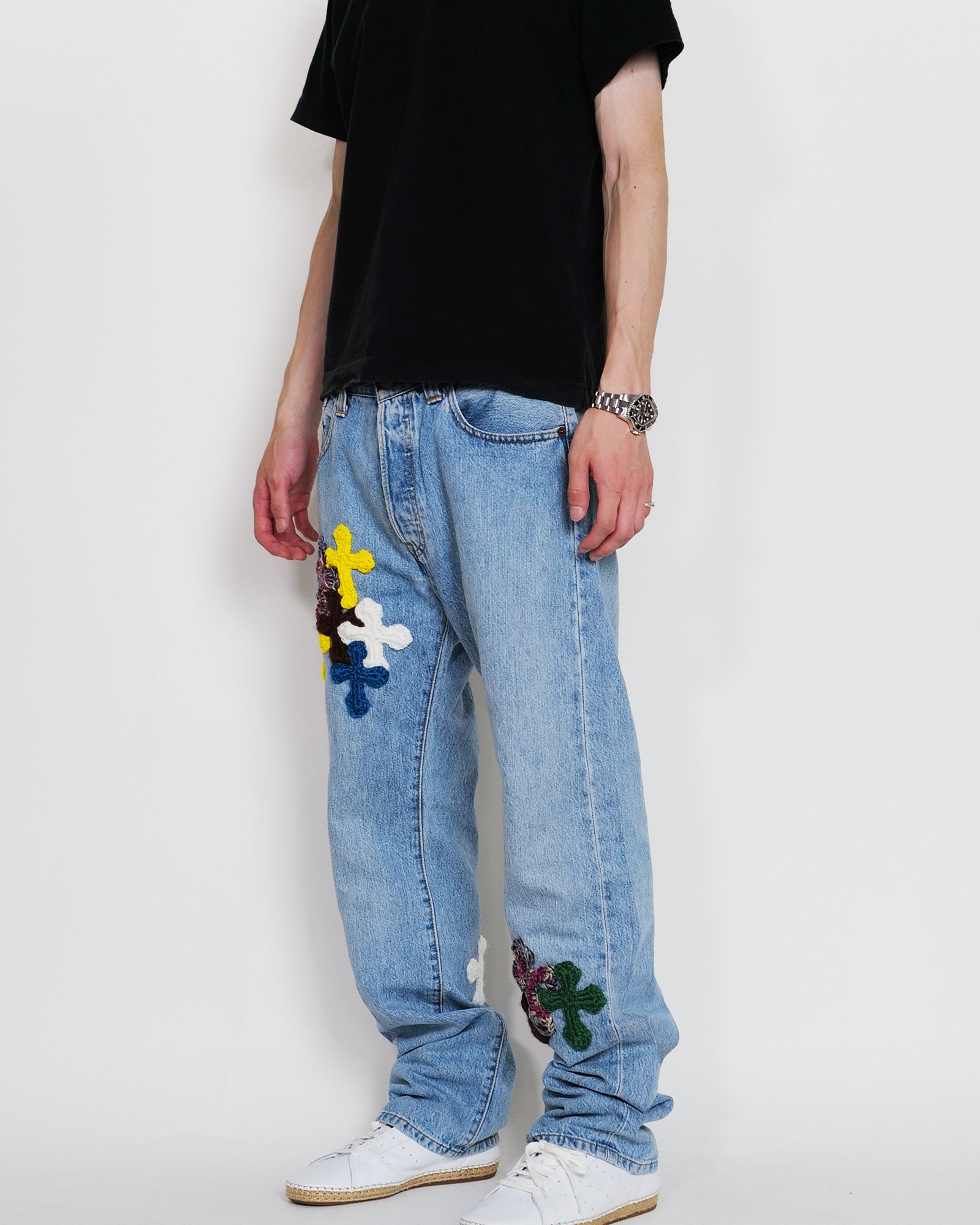 Y.A.R.N.・ヤーン - デニムパンツ Y.A.R.N. DENIM AW08 / MULTI