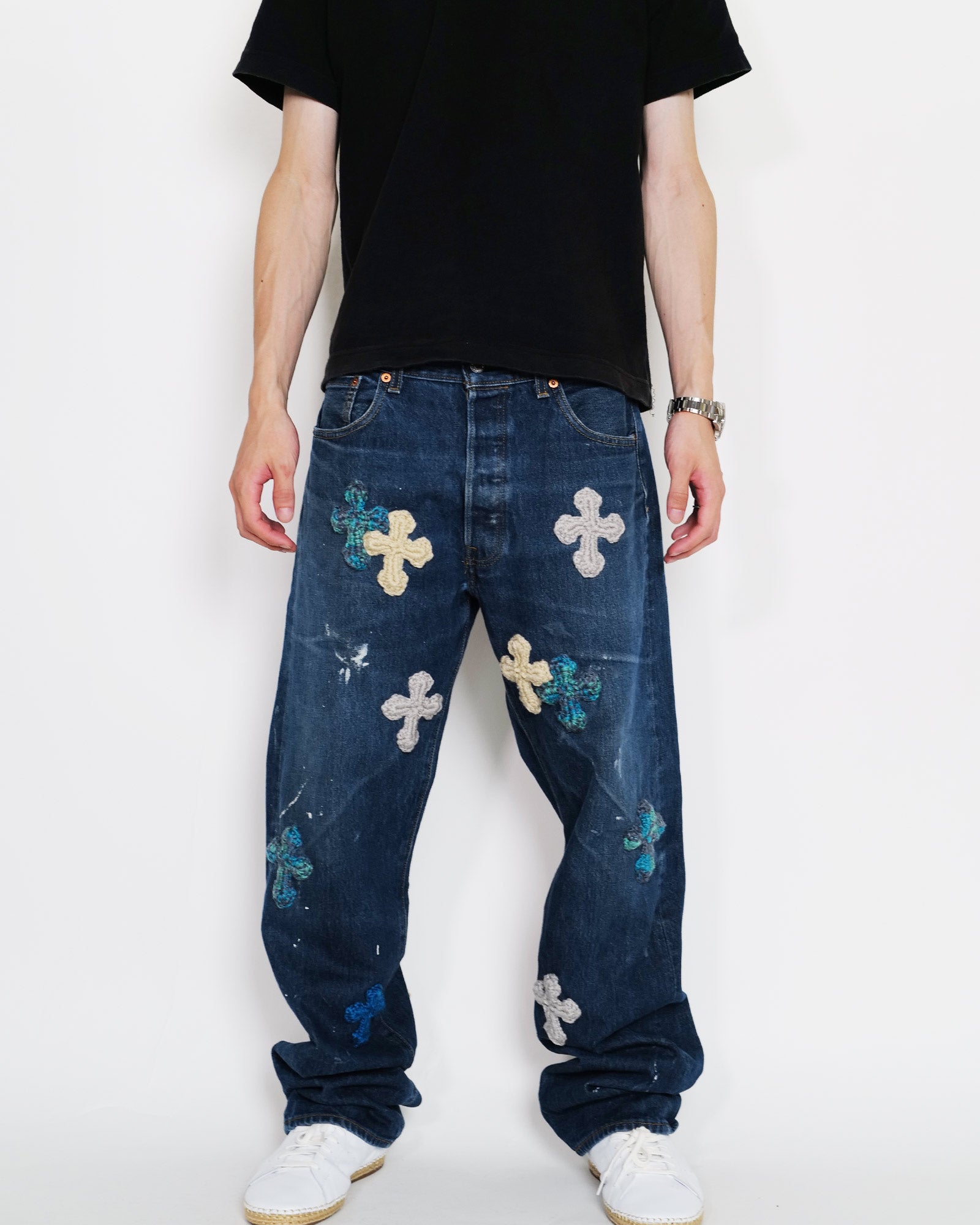 Y.A.R.N.・ヤーン - デニムパンツ Y.A.R.N. DENIM AW10 / MULTI