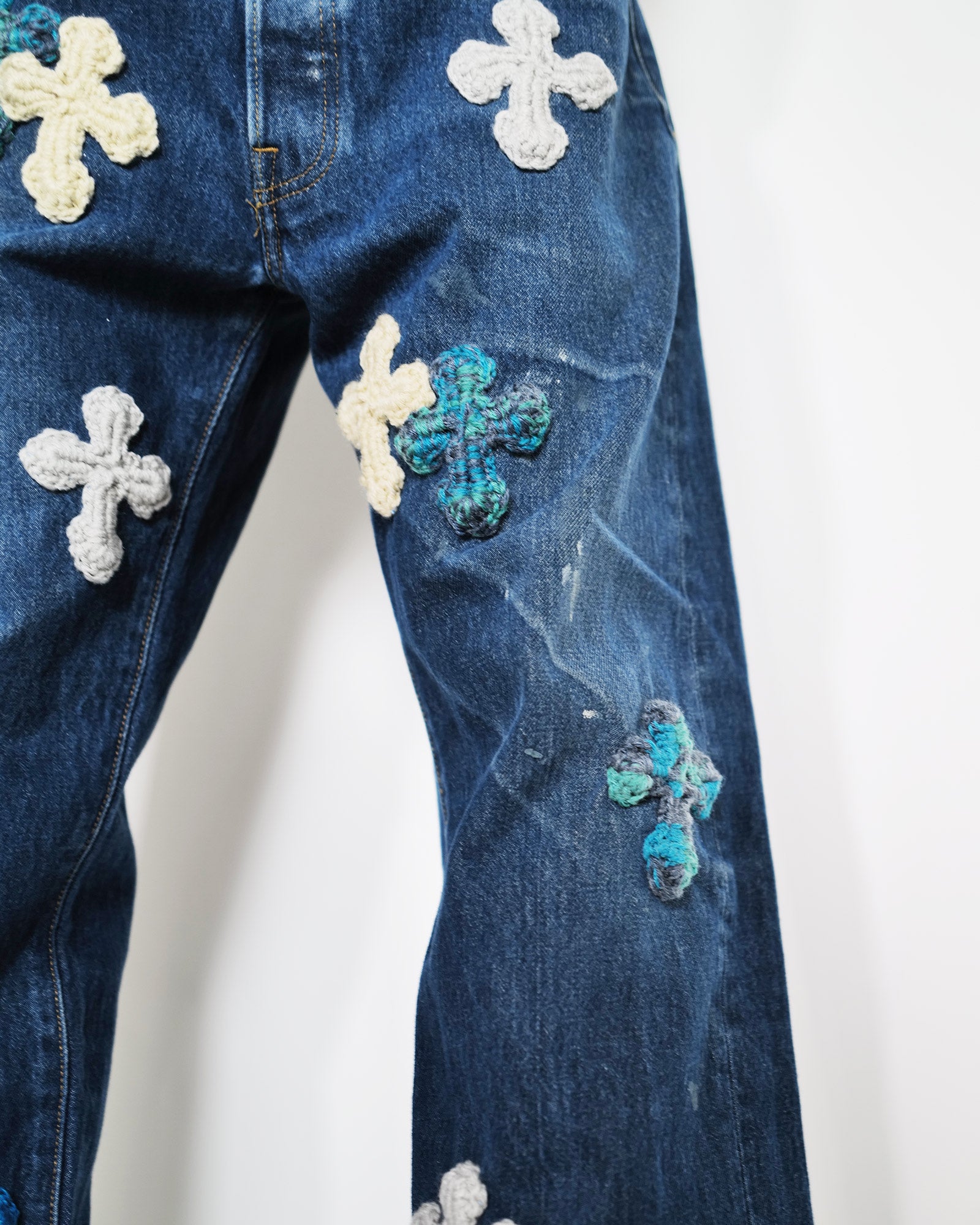 Y.A.R.N.・ヤーン - デニムパンツ Y.A.R.N. DENIM AW10 / MULTI