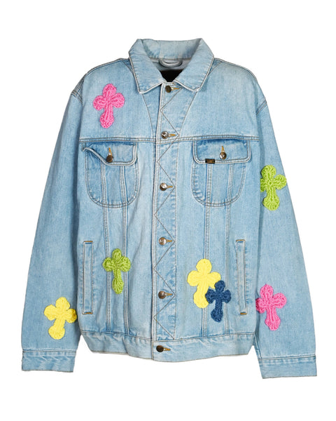 ヤマダヤ　スコットクラブ　再構築　ドッキングデニムジャケット　ダメージ加工　M ヤマダヤ スコットクラブ 再構築 ドッキングデニムジャケット