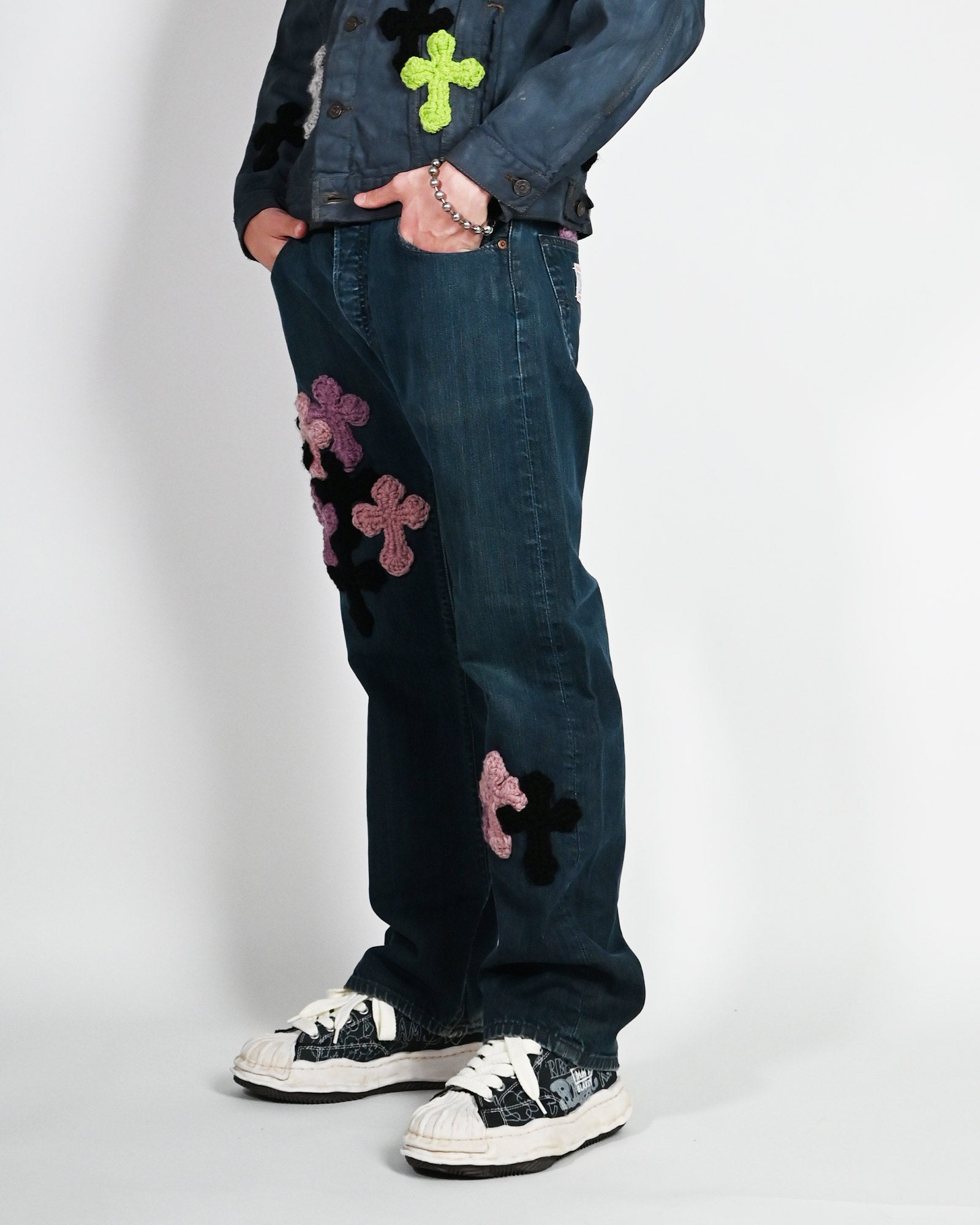 Y.A.R.N.・ヤーン - デニムパンツ Y.A.R.N. DENIM SS-7 / MULTI