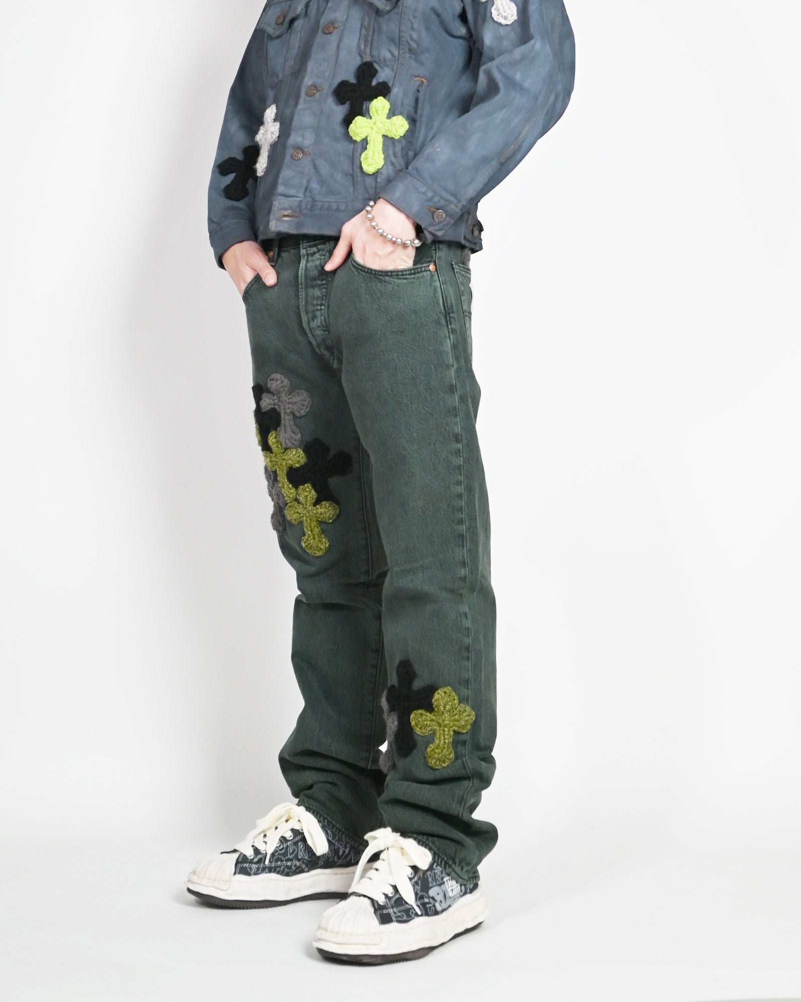 Y.A.R.N.・ヤーン - デニムパンツ Y.A.R.N. DENIM SS-8 / MULTI