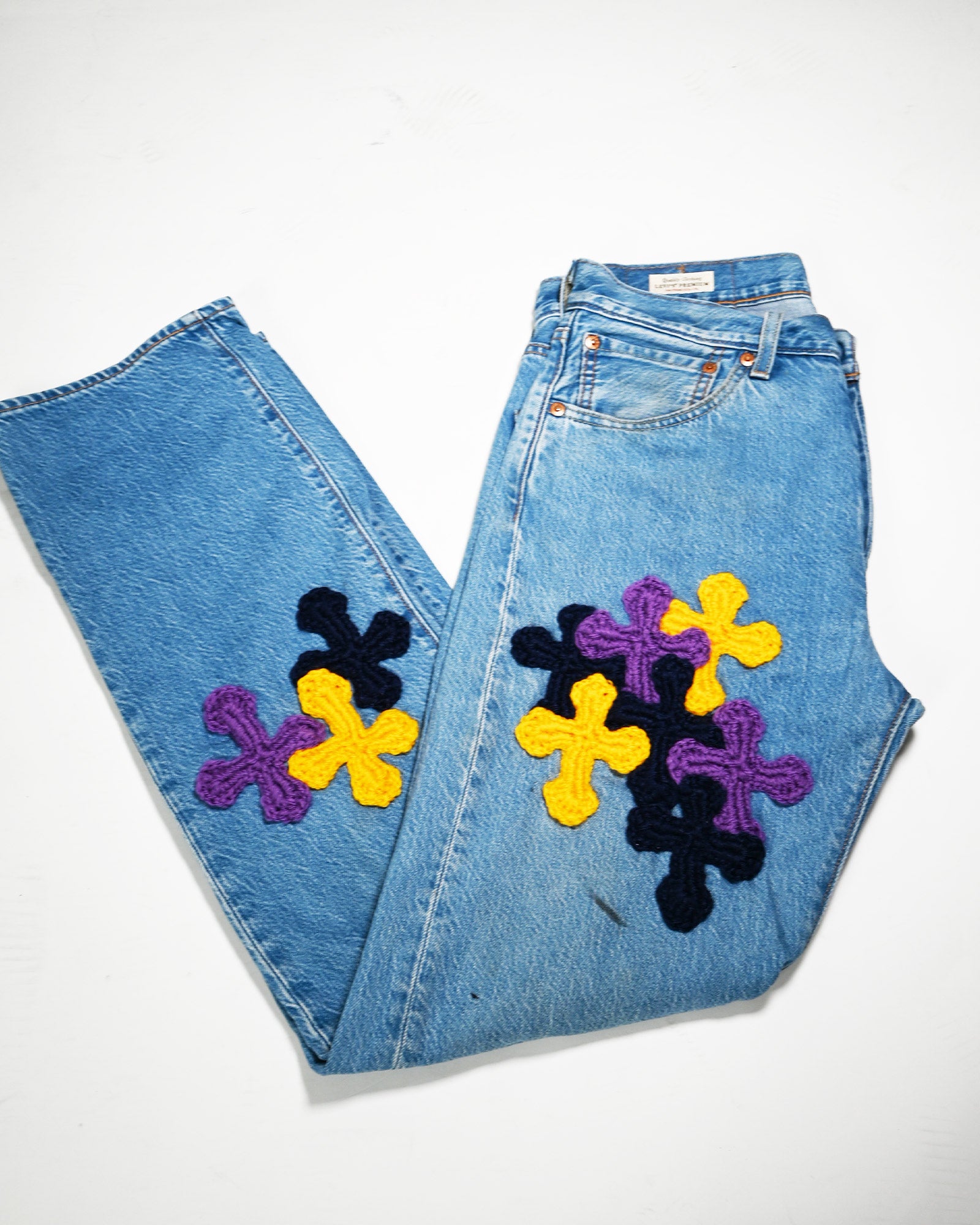 Y.A.R.N.・ヤーン - デニムパンツ Y.A.R.N. DENIM SS10 / MULTI