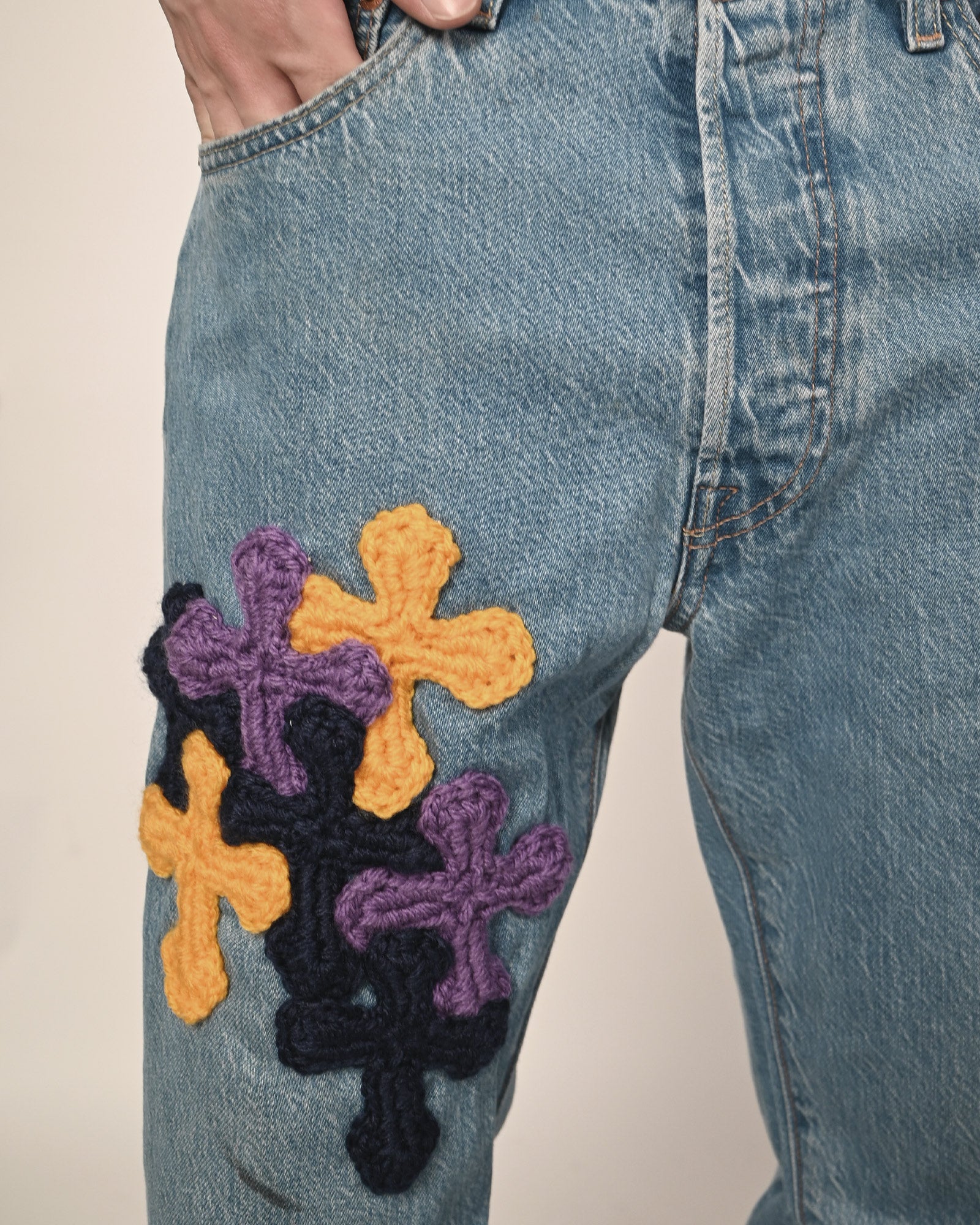 Y.A.R.N.・ヤーン - デニムパンツ Y.A.R.N. DENIM SS10 / MULTI