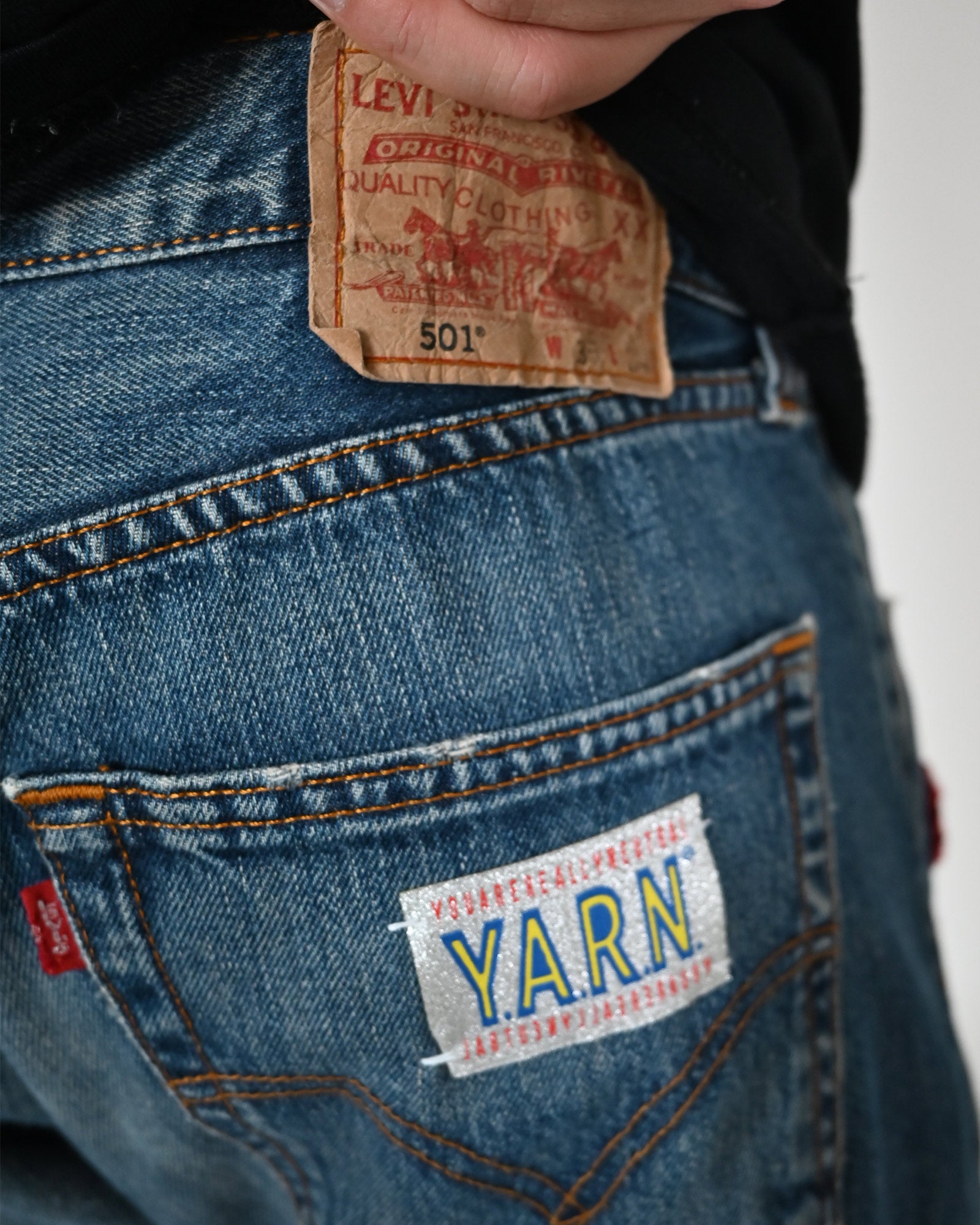Y.A.R.N.・ヤーン - デニムパンツ Y.A.R.N. DENIM SS22 / MULTI
