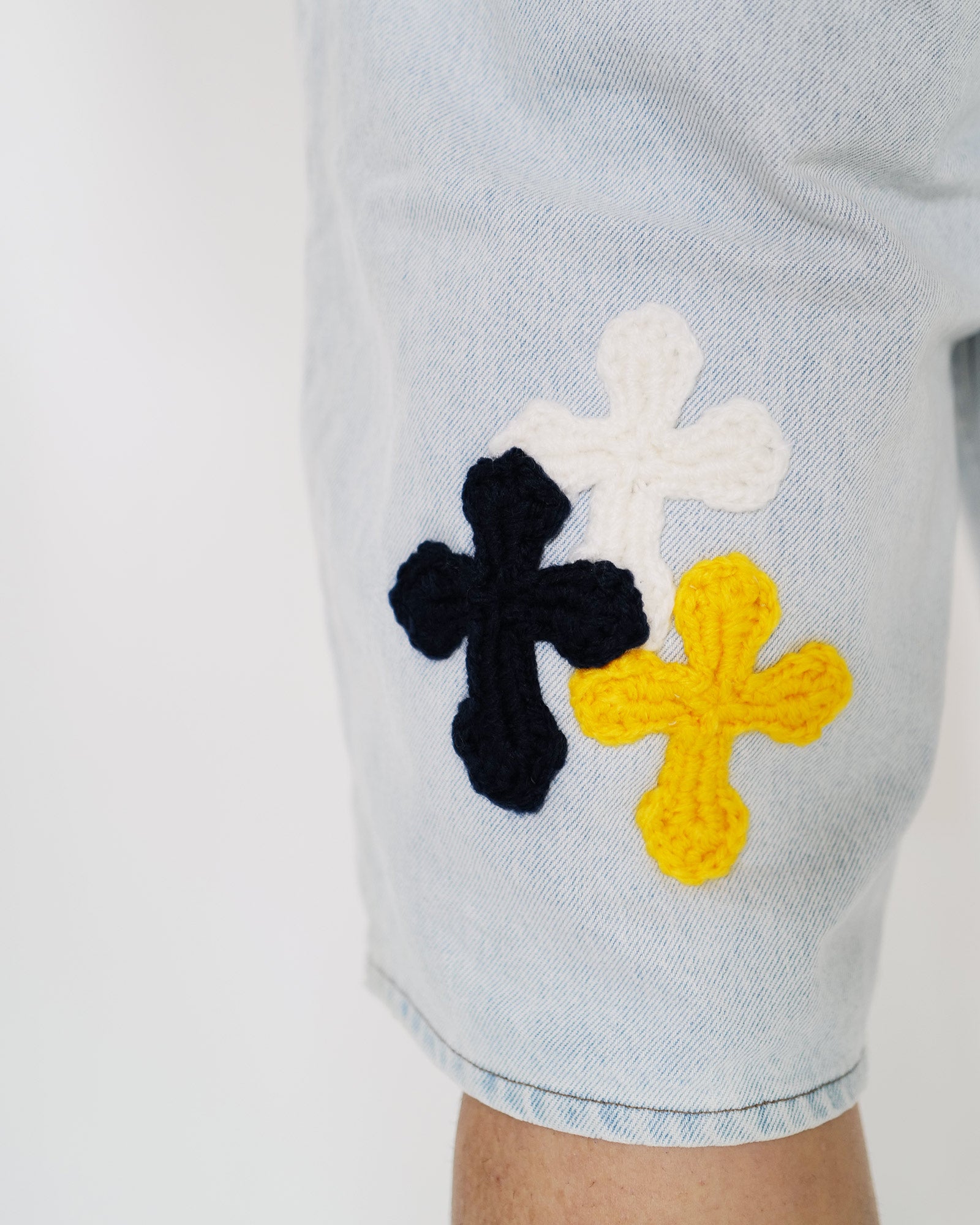 Y.A.R.N.・ヤーン - デニムパンツ Y.A.R.N. SHORTS AW01 / MULTI