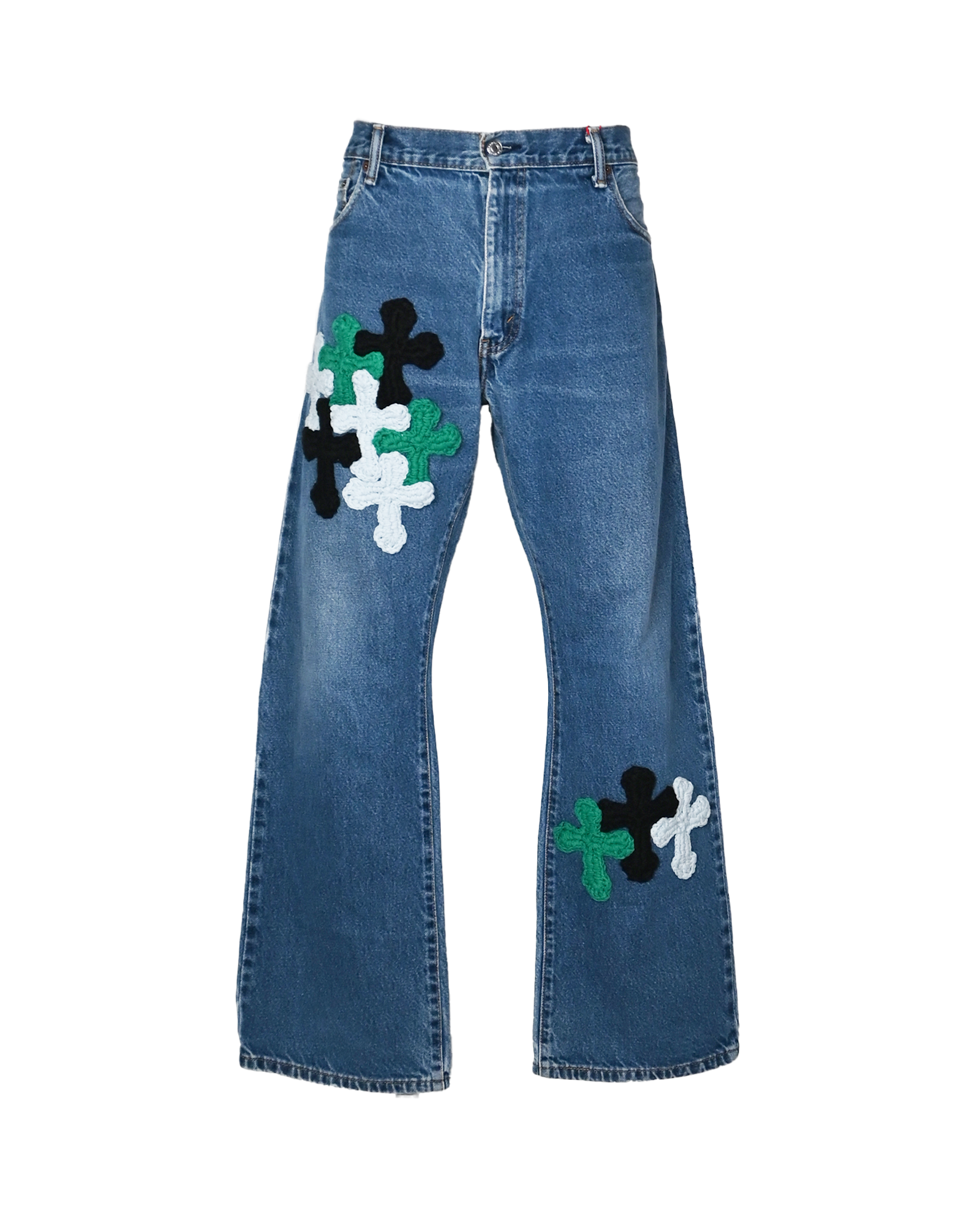 Y.A.R.N. BOOT CUT DENIM AW-1 (W36)/ MULTI