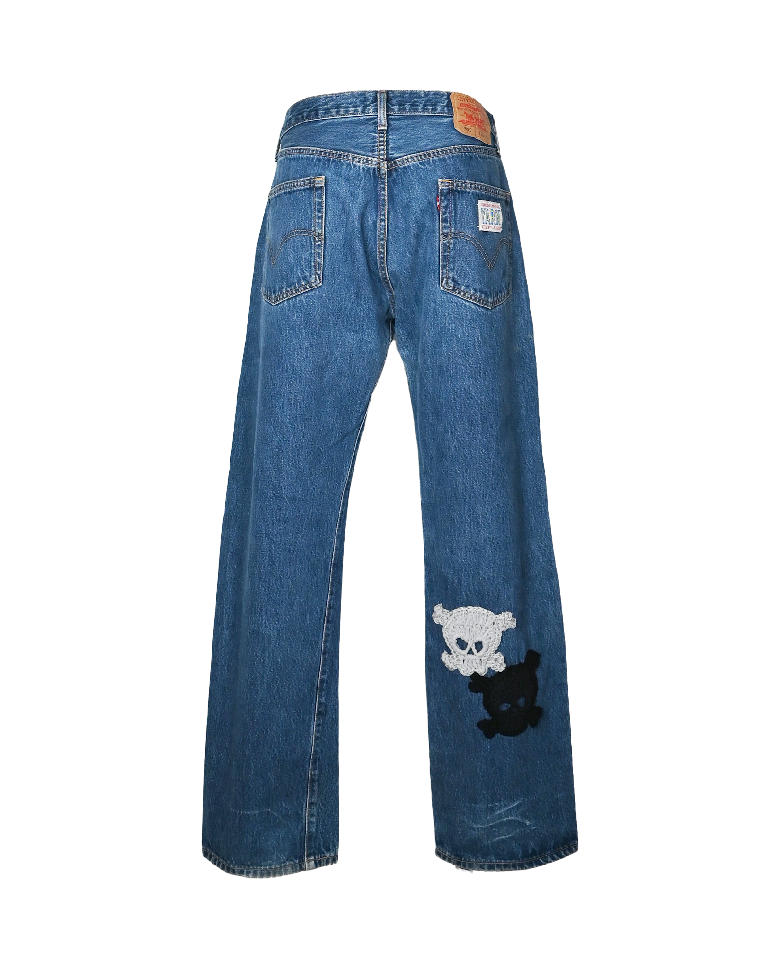 Y.A.R.N.・ヤーン - デニムパンツ Y.A.R.N. SKULL DENIM-3 (W36) / MULTI