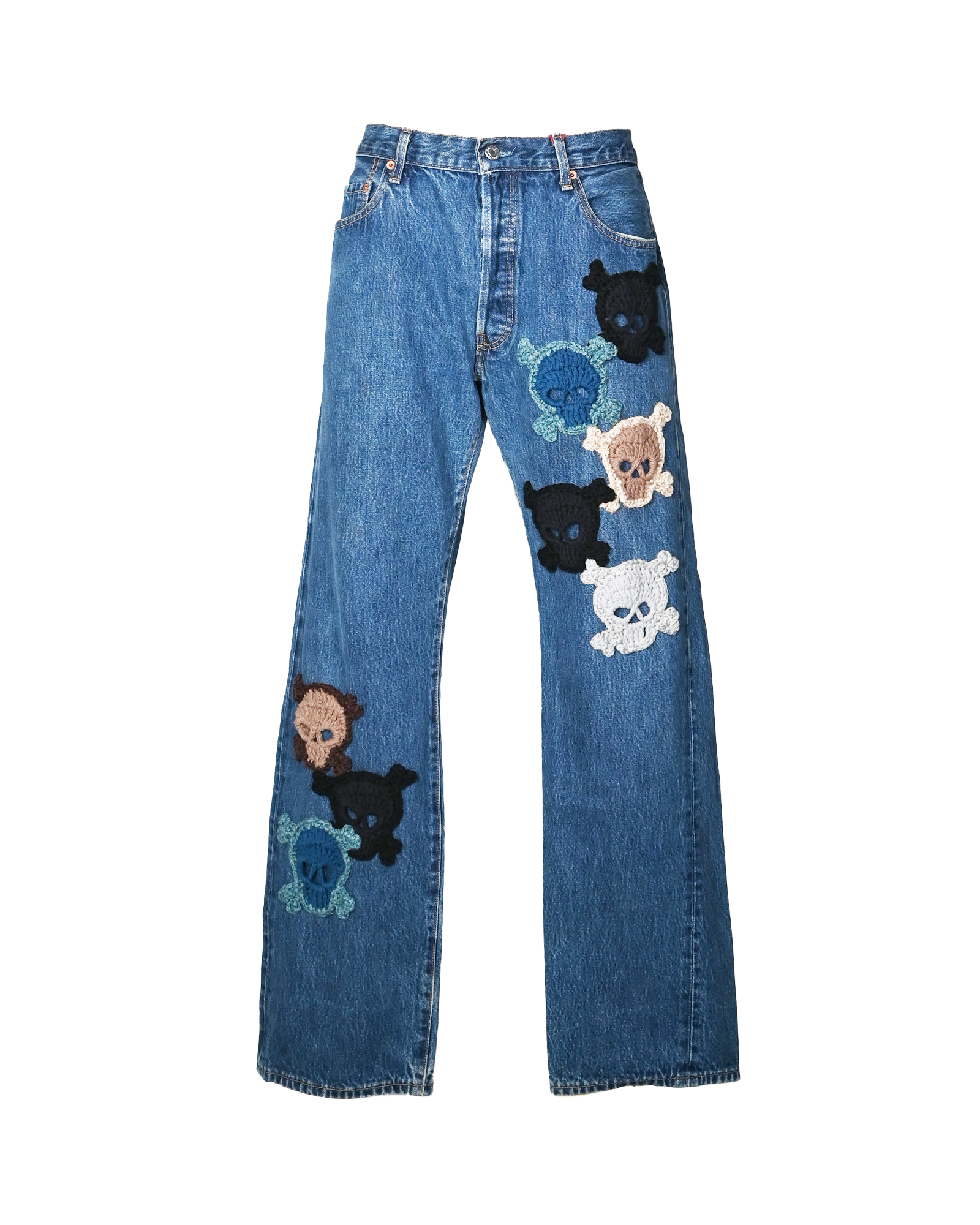 Y.A.R.N. SKULL DENIM-3 (W36) / MULTI