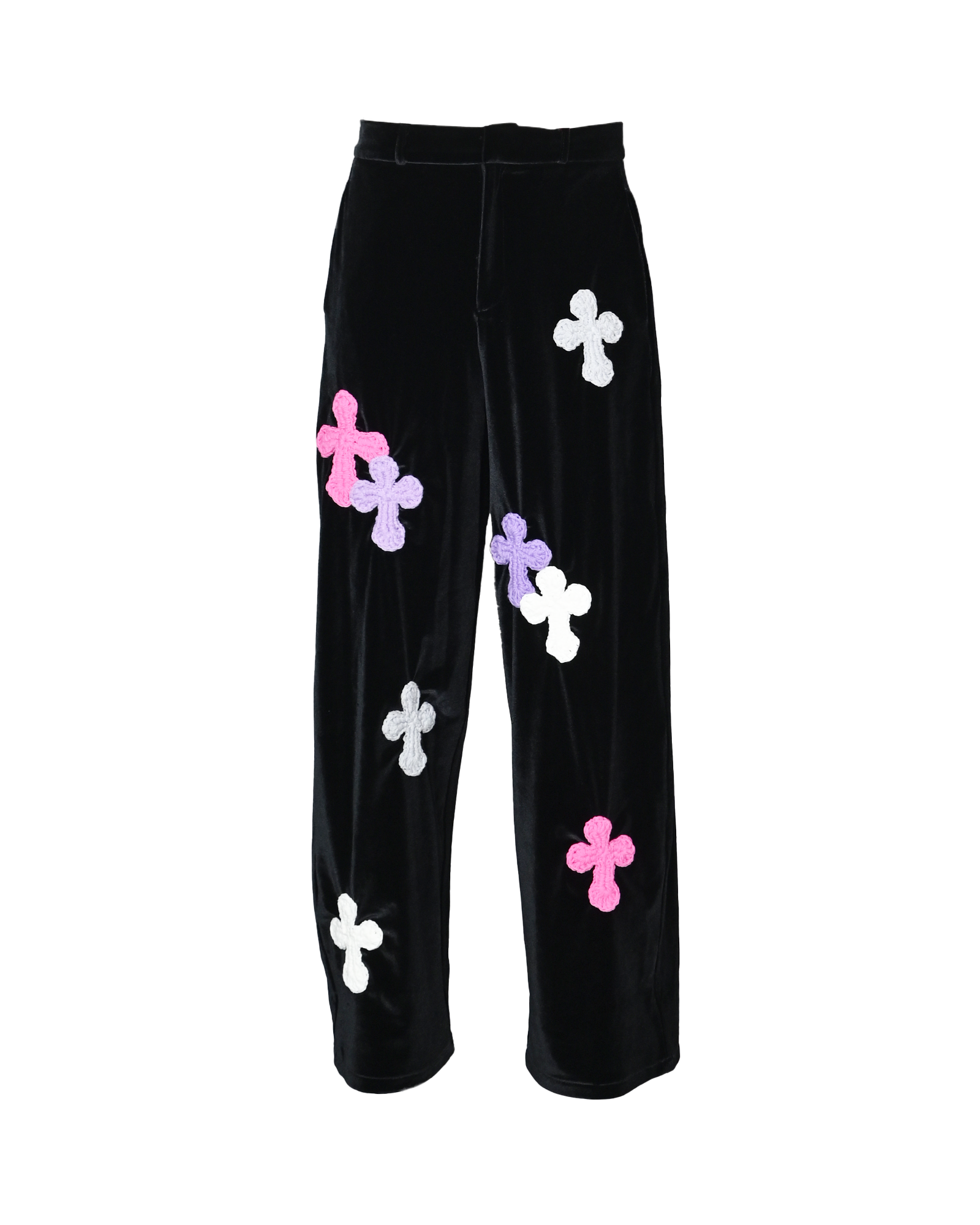 Y.A.R.N.・ヤーン - その他パンツ Y.A.R.N. VELOUR PANTS-2 / BLACK
