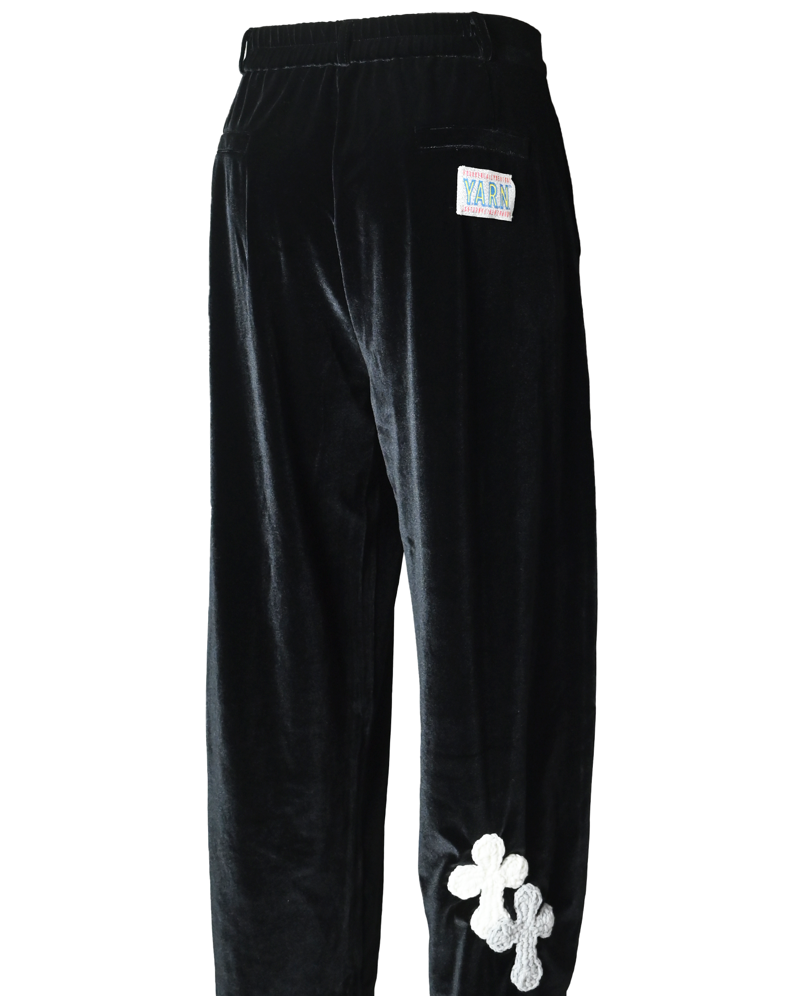 Y.A.R.N.・ヤーン - その他パンツ Y.A.R.N. VELOUR PANTS-2 / BLACK