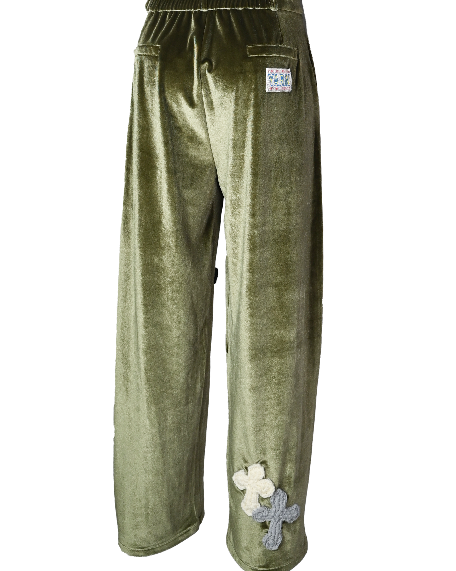 Y.A.R.N.・ヤーン - その他パンツ Y.A.R.N. VELOUR PANTS-7 / KHAKI