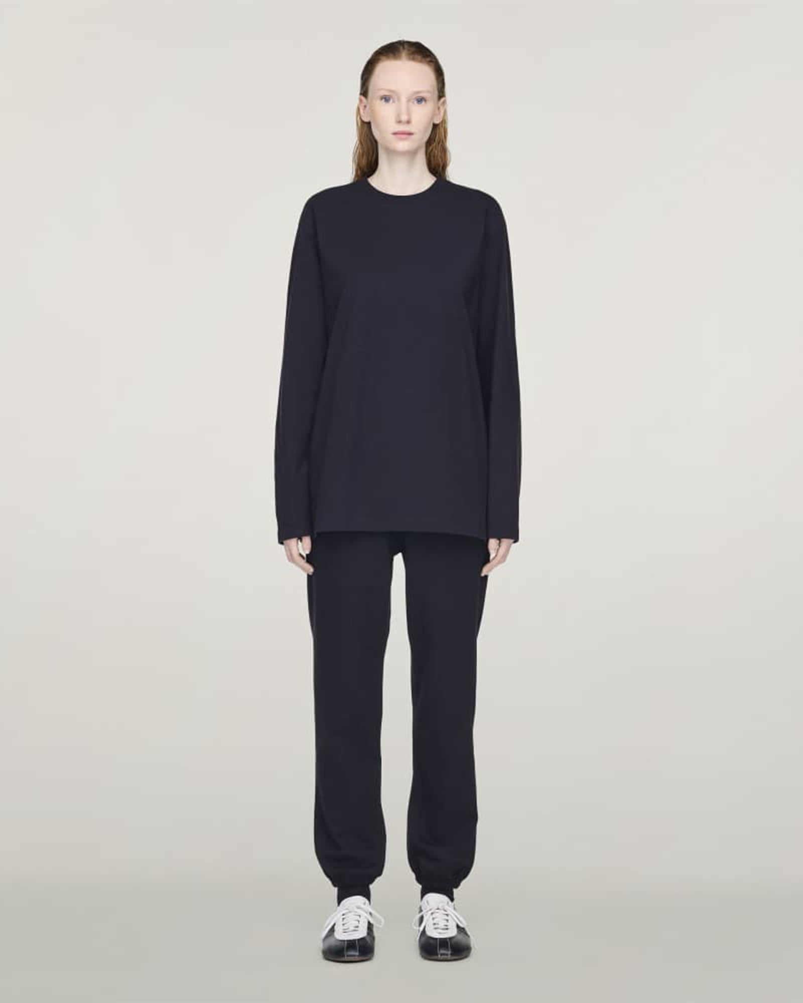 Y-3・weissly -  U Y3 GRAPHIC LONG SLV TEE / BLACK