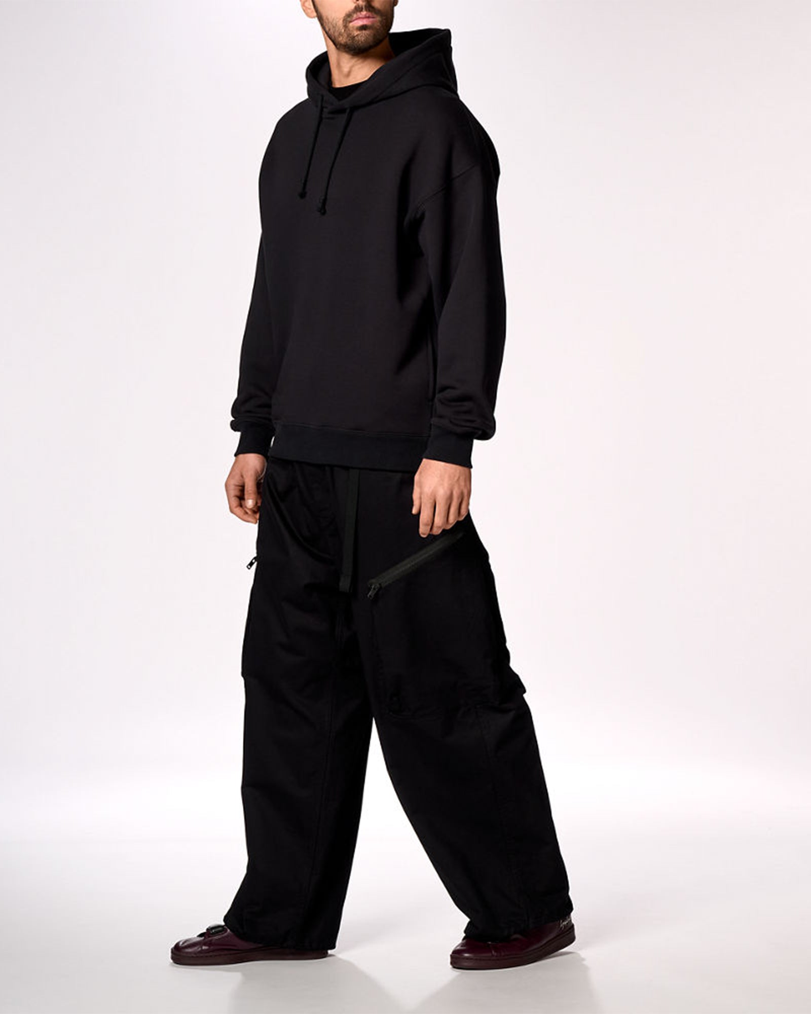 Y-3・weissly -  U Y-3 GRAPHIC HOODIE / BLACK